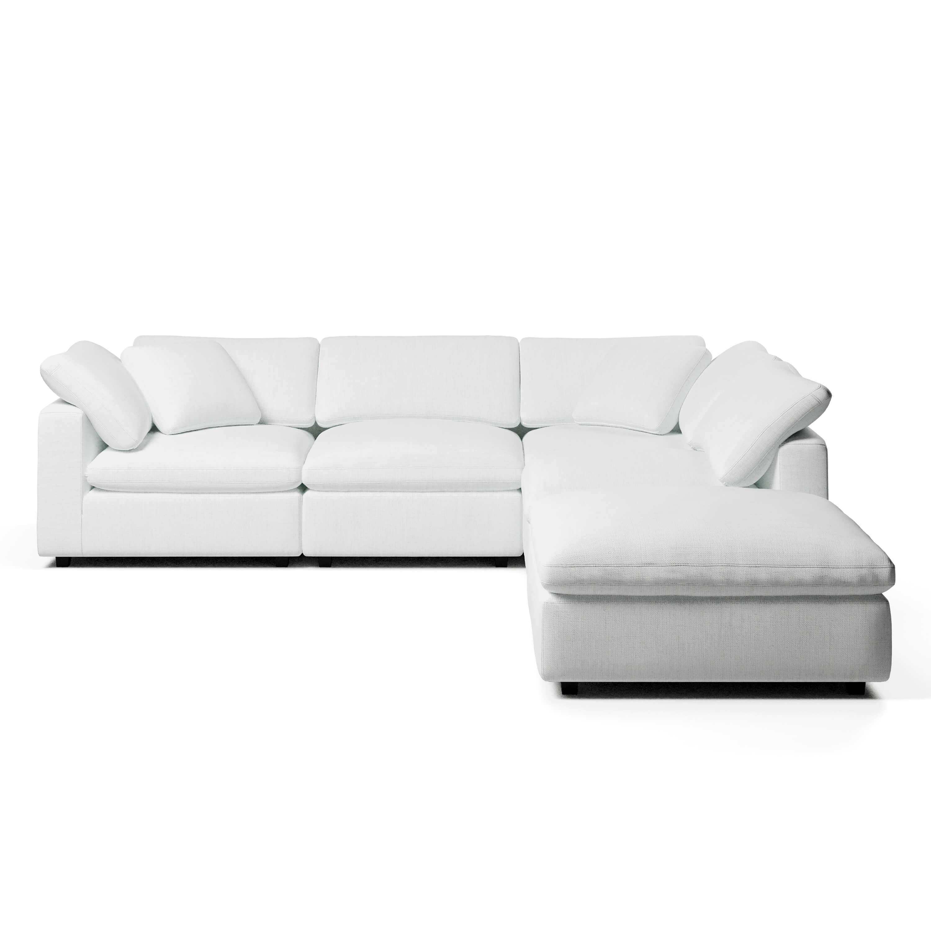 L-Shape Couch with Ottoman | Comfy Modular Sofa | Couch Haus