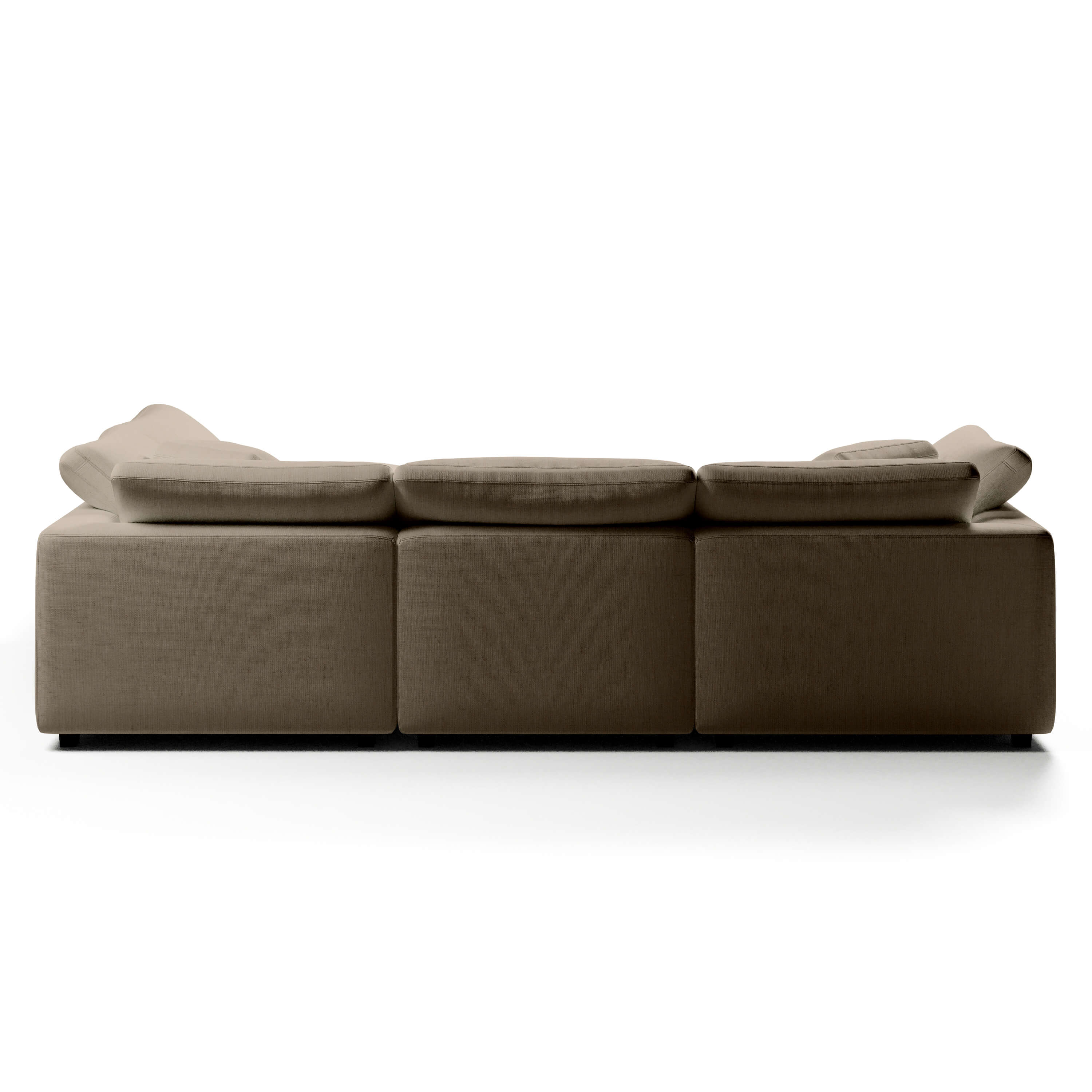 Comfy Modular Sofa - 4-Seater L-Sectional & Ottoman