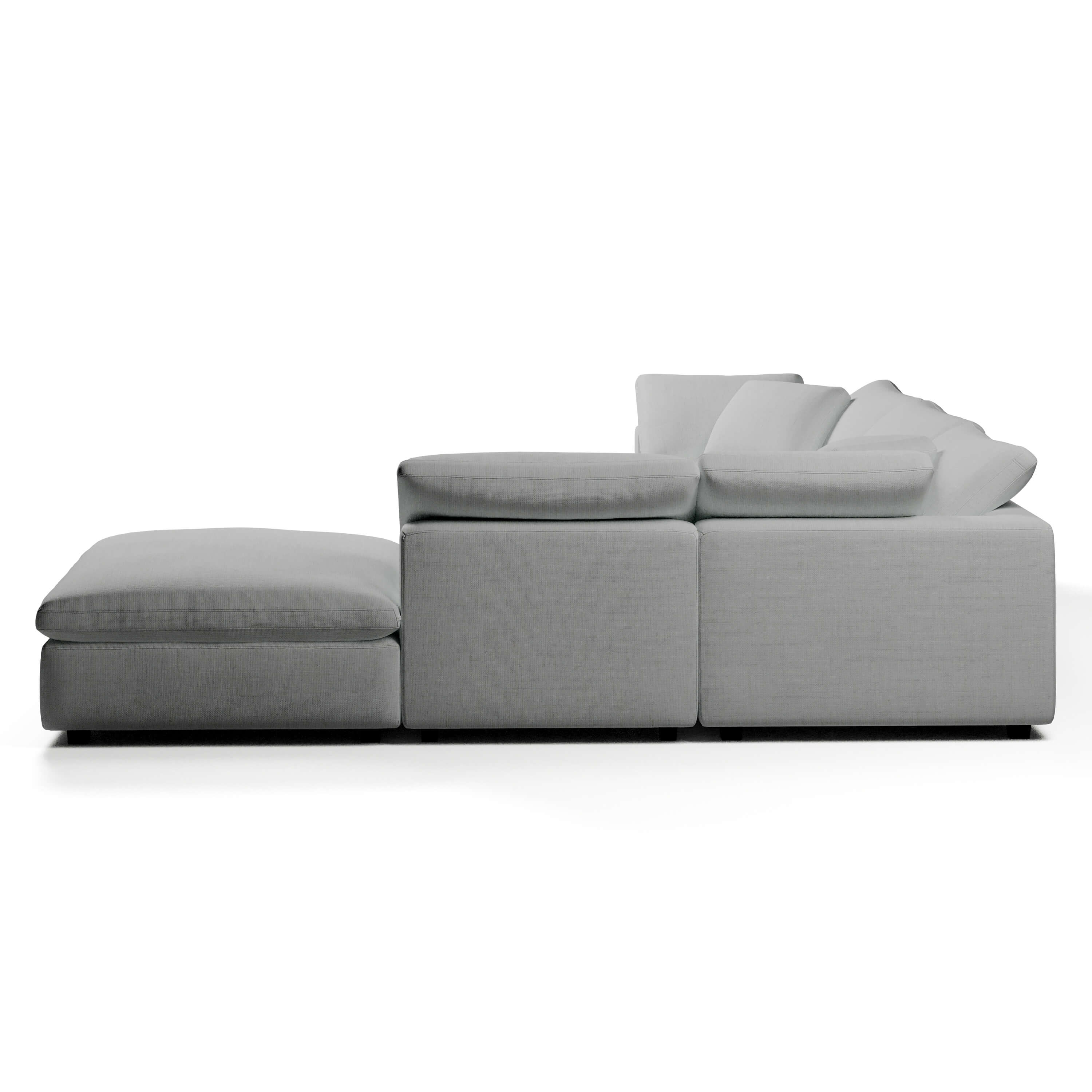 L-Shape Couch with Ottoman | Comfy Modular Sofa | Couch Haus