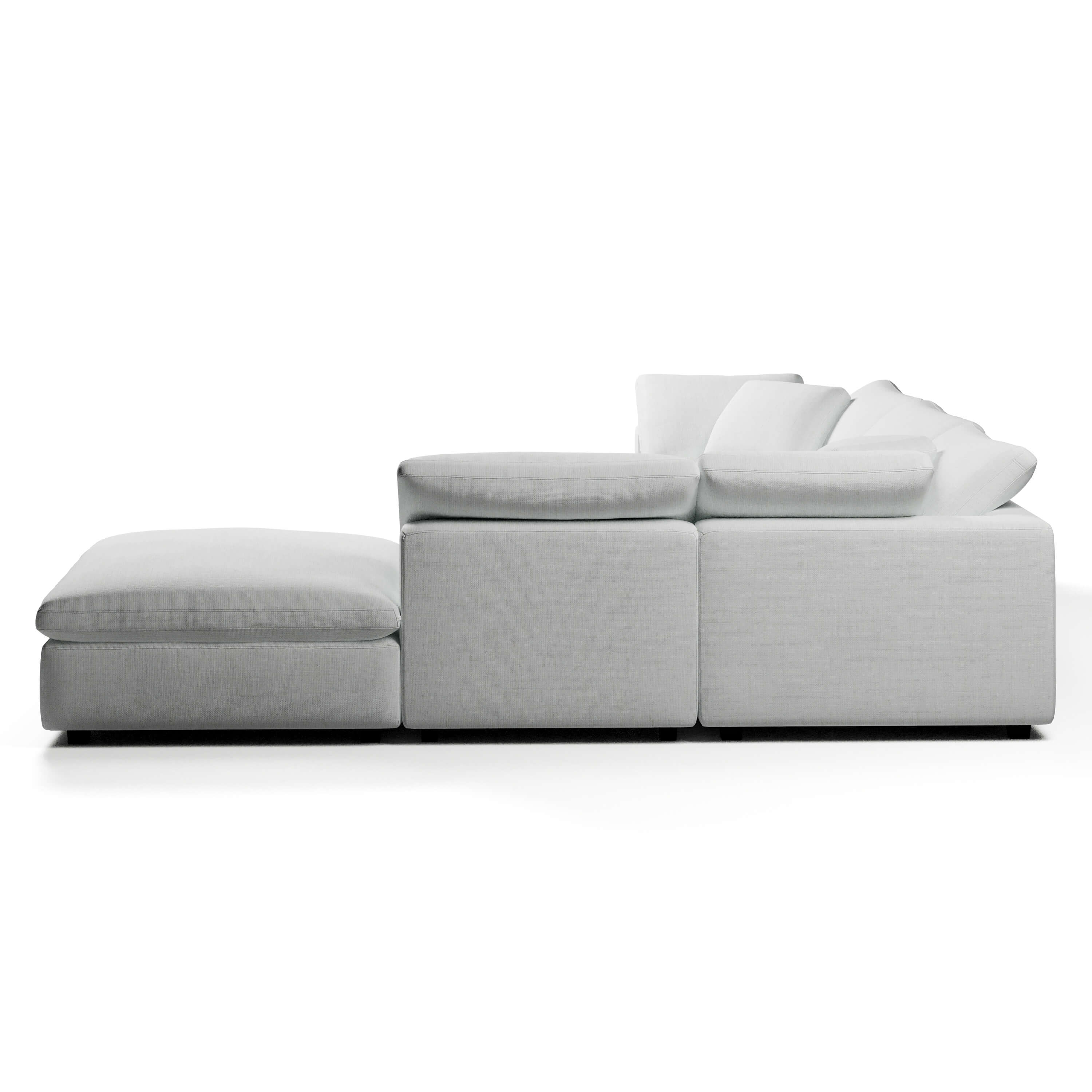 L-Shape Couch with Ottoman | Comfy Modular Sofa | Couch Haus