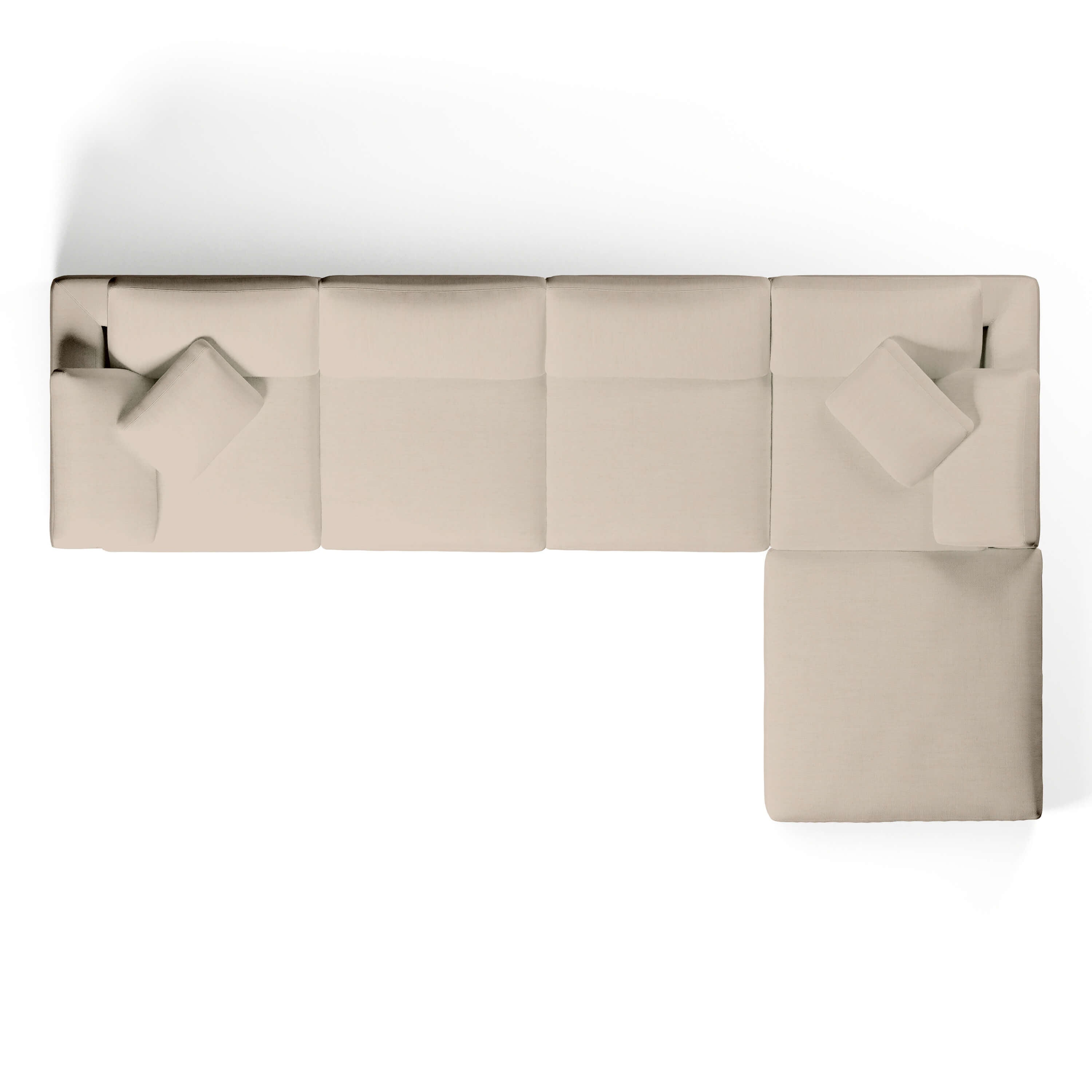 L-Shape Couch with Ottoman | Comfy Modular Sofa | Couch Haus