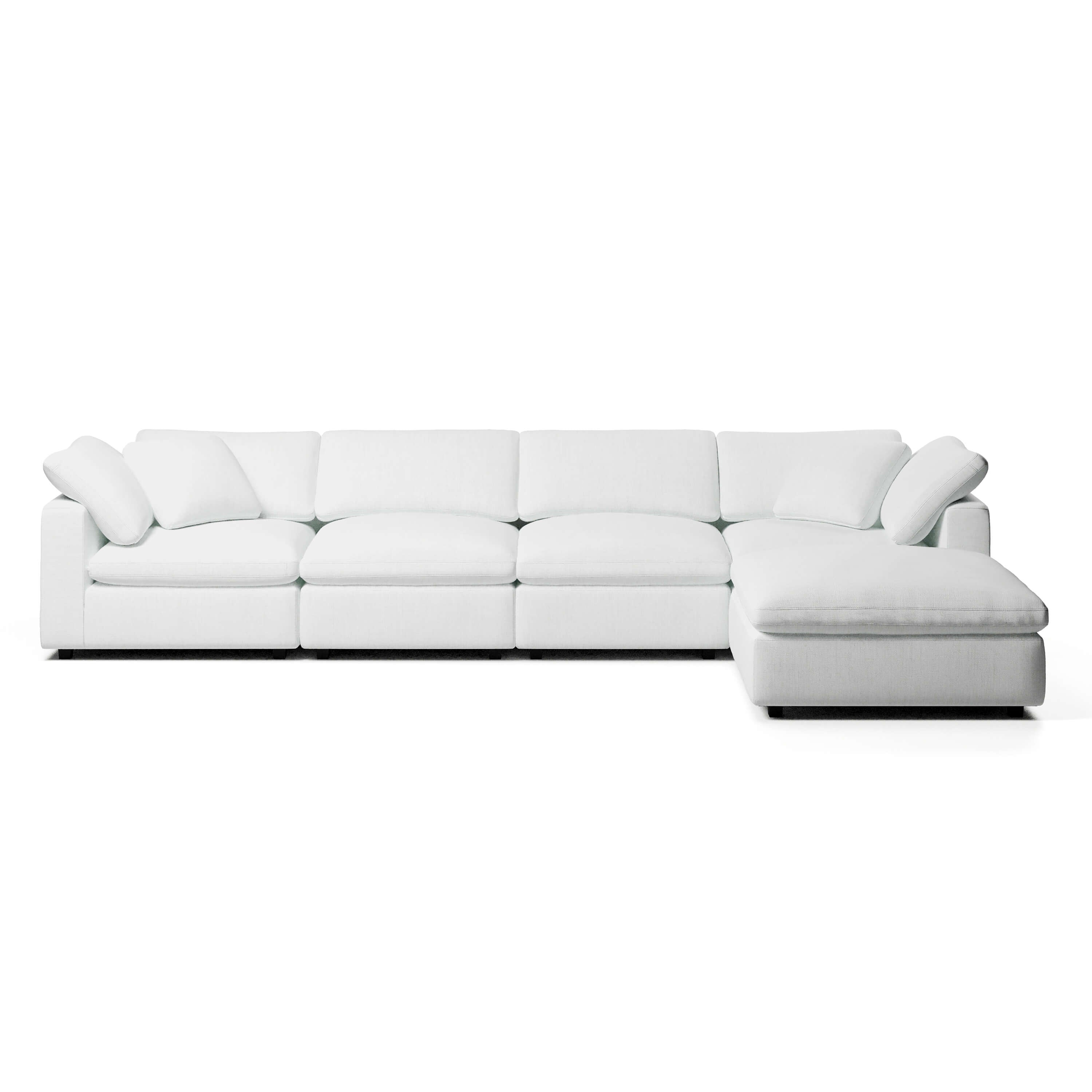 L-Shape Couch with Ottoman | Comfy Modular Sofa | Couch Haus