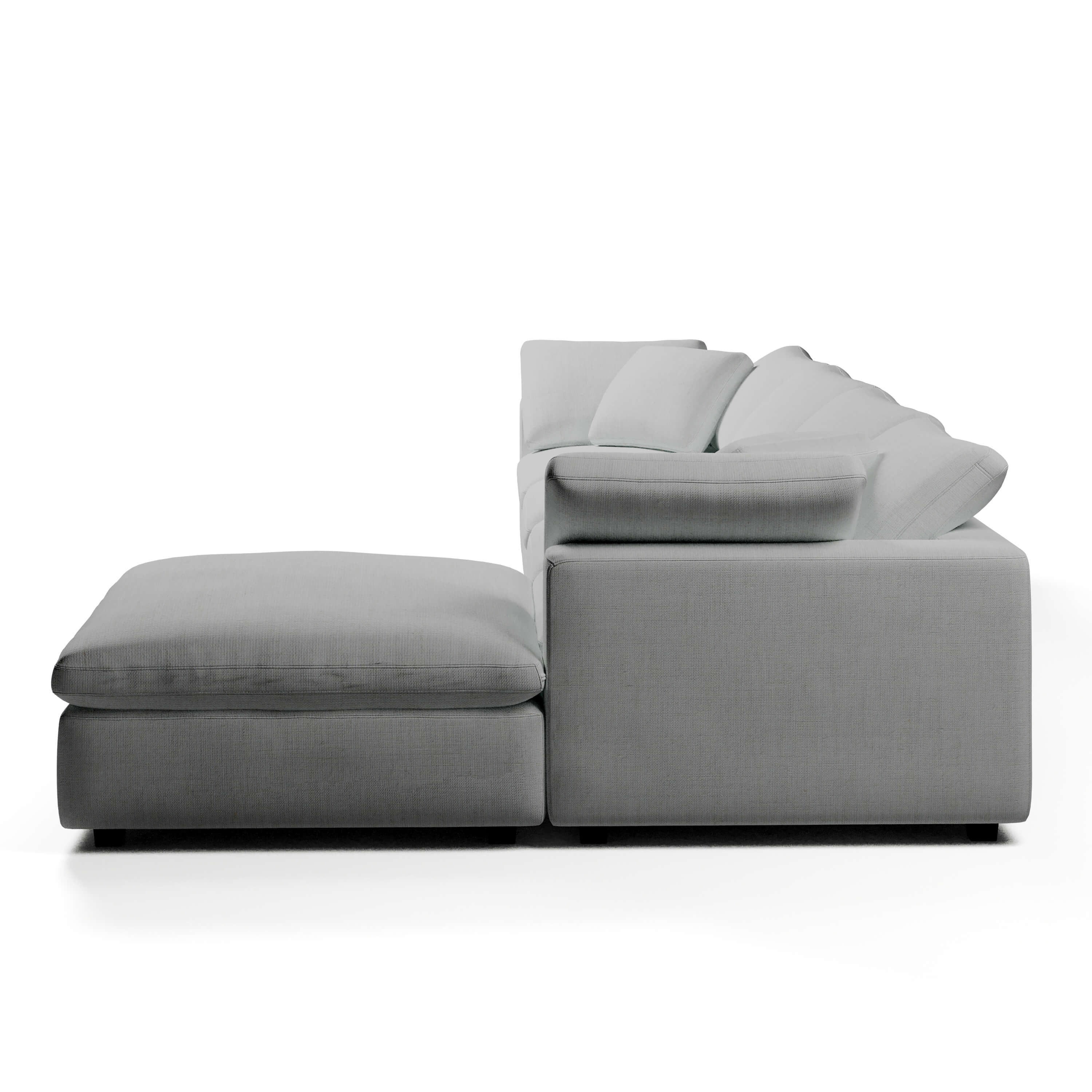 L-Shape Couch with Ottoman | Comfy Modular Sofa | Couch Haus