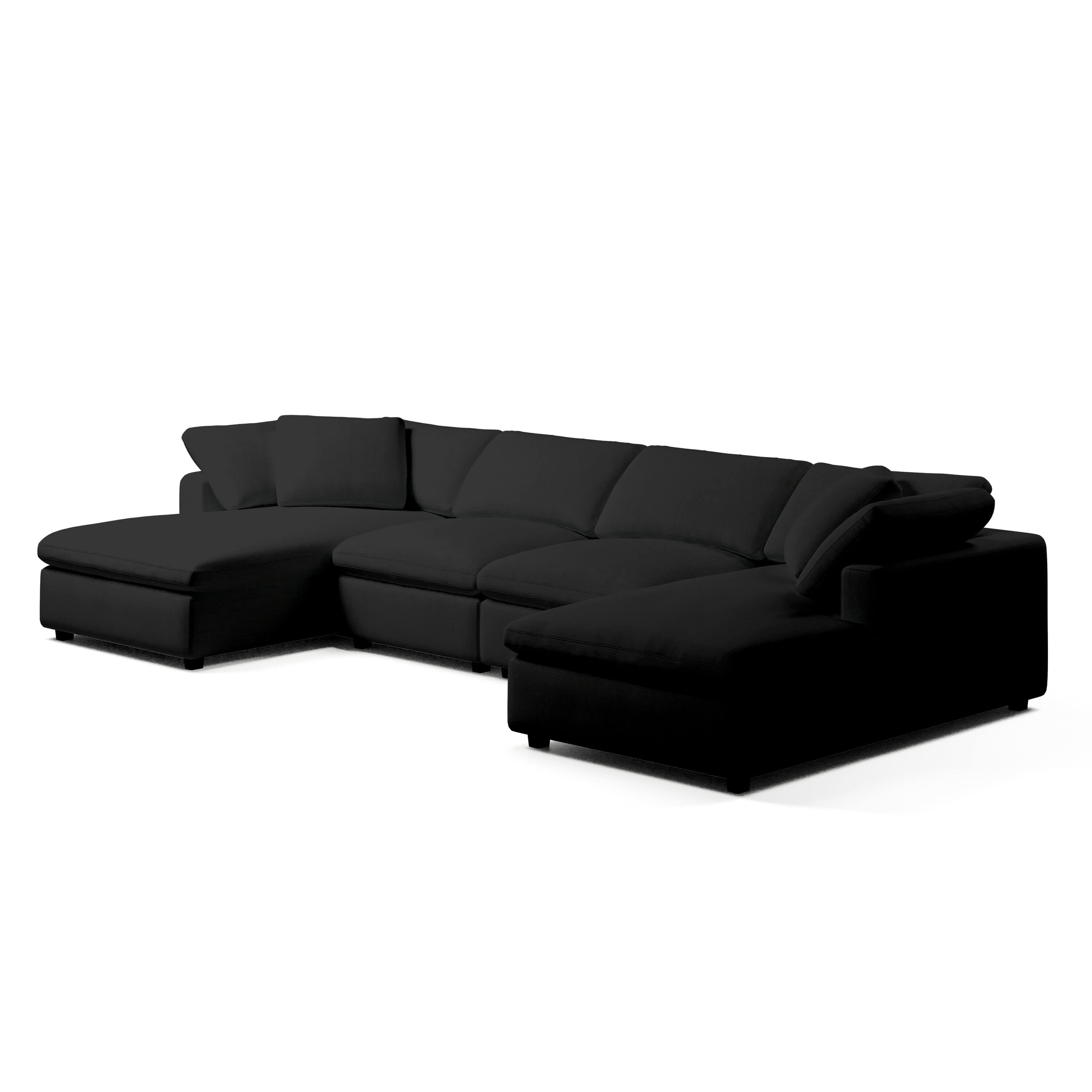 Comfy Modular Sofa - 4-Seater Chaise U-Sectional