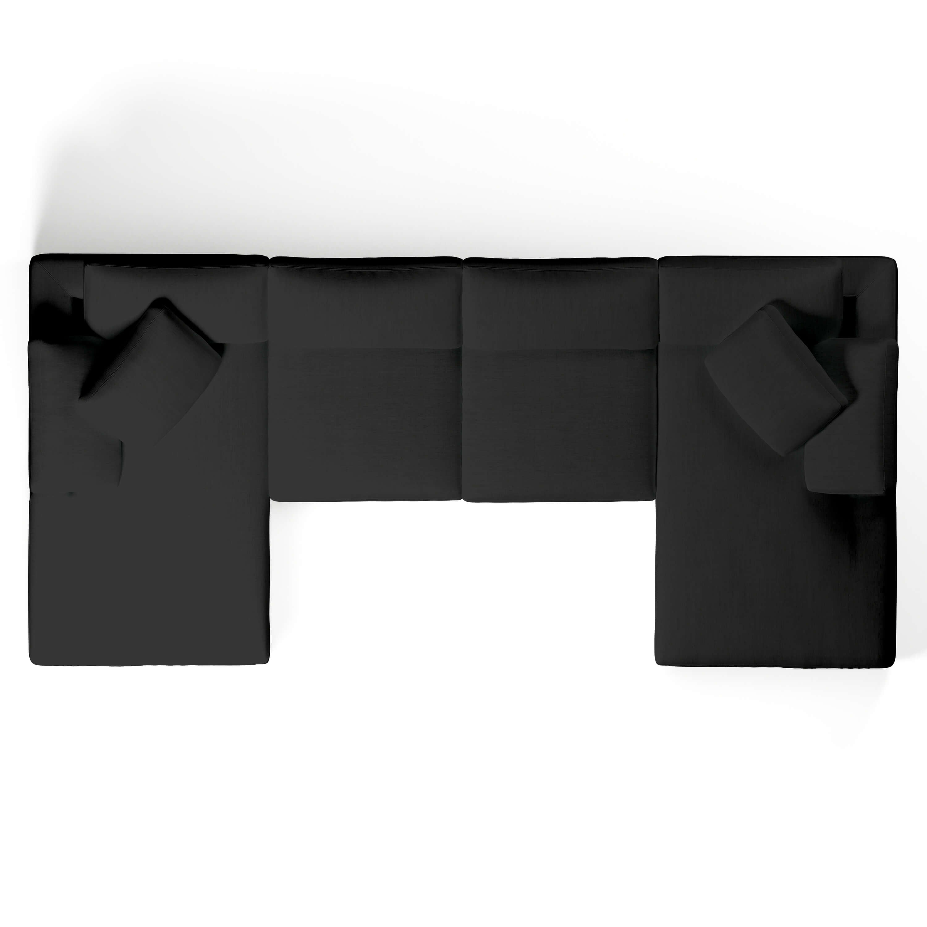 Comfy Modular Sofa - 4-Seater Chaise U-Sectional