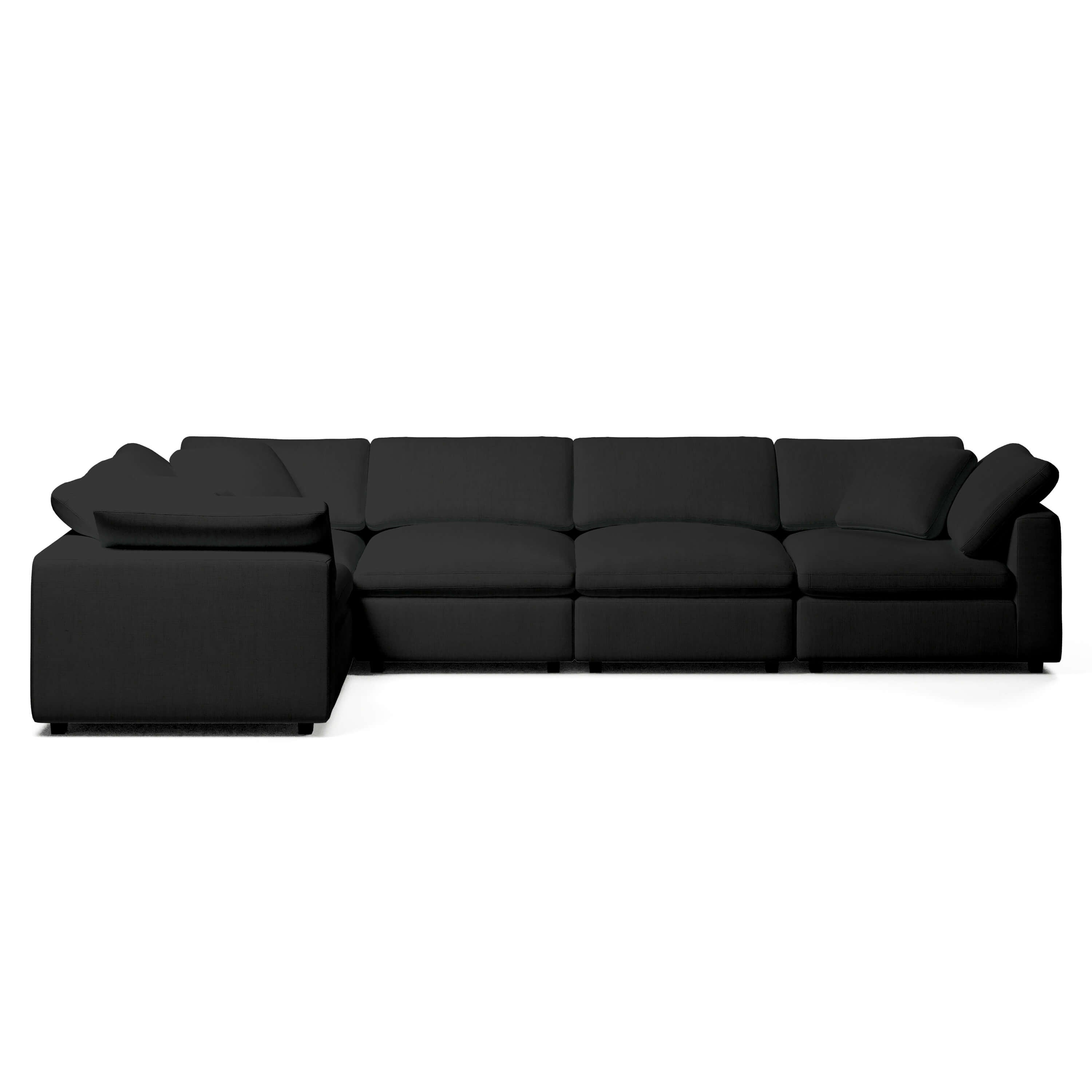 Comfy Modular Sofa - 5-Seater Modular L-Sectional