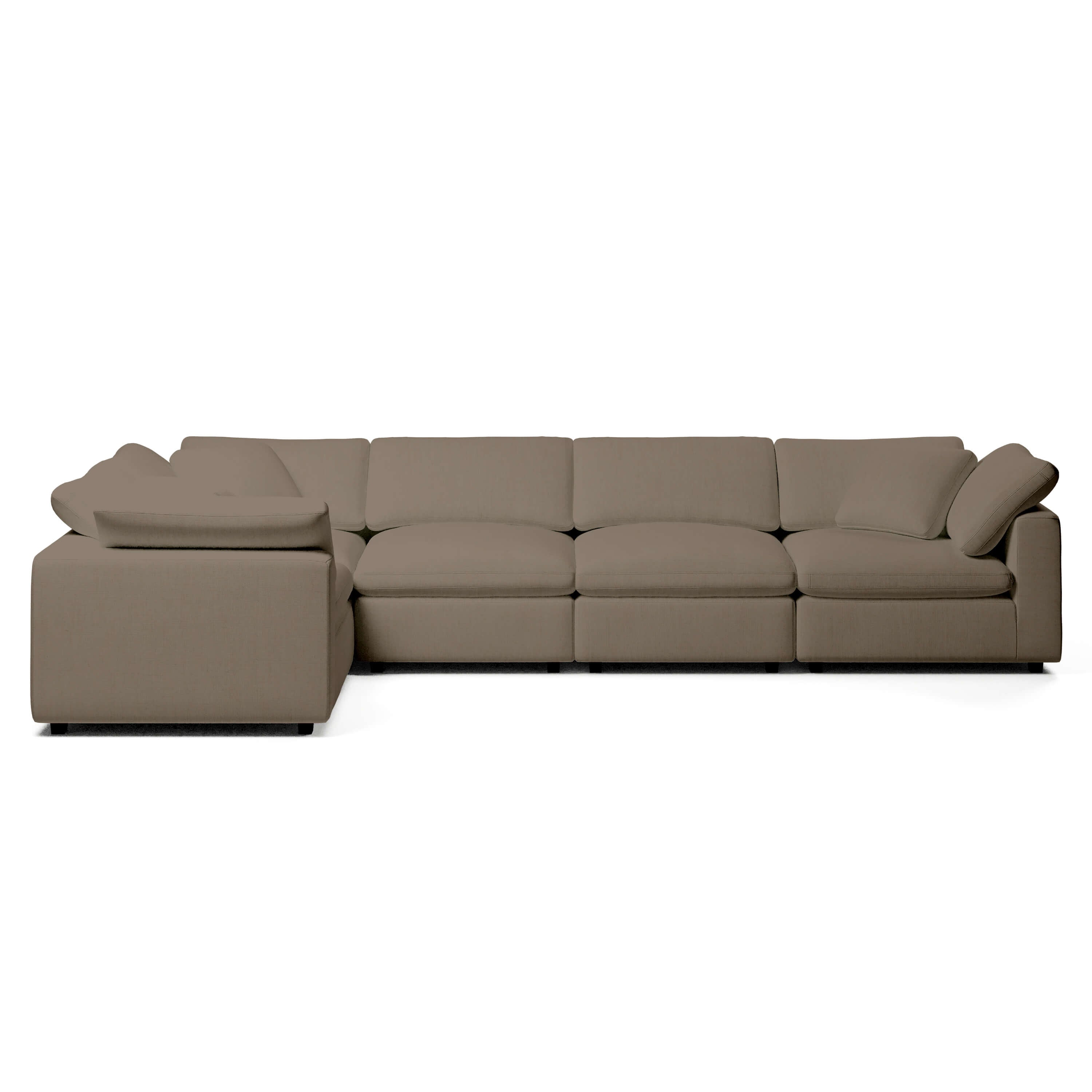 Comfy Modular Sofa - 5-Seater Modular L-Sectional