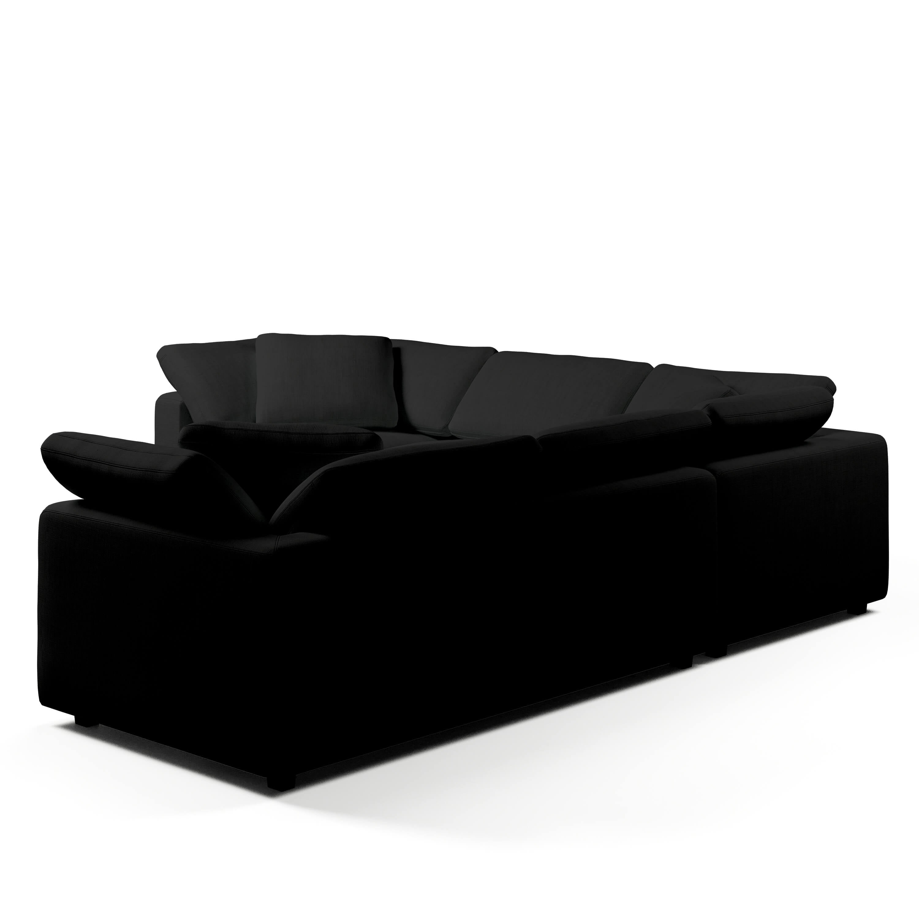 Comfy Modular Sofa - 5-Seater Bench-Seat L-Sectional