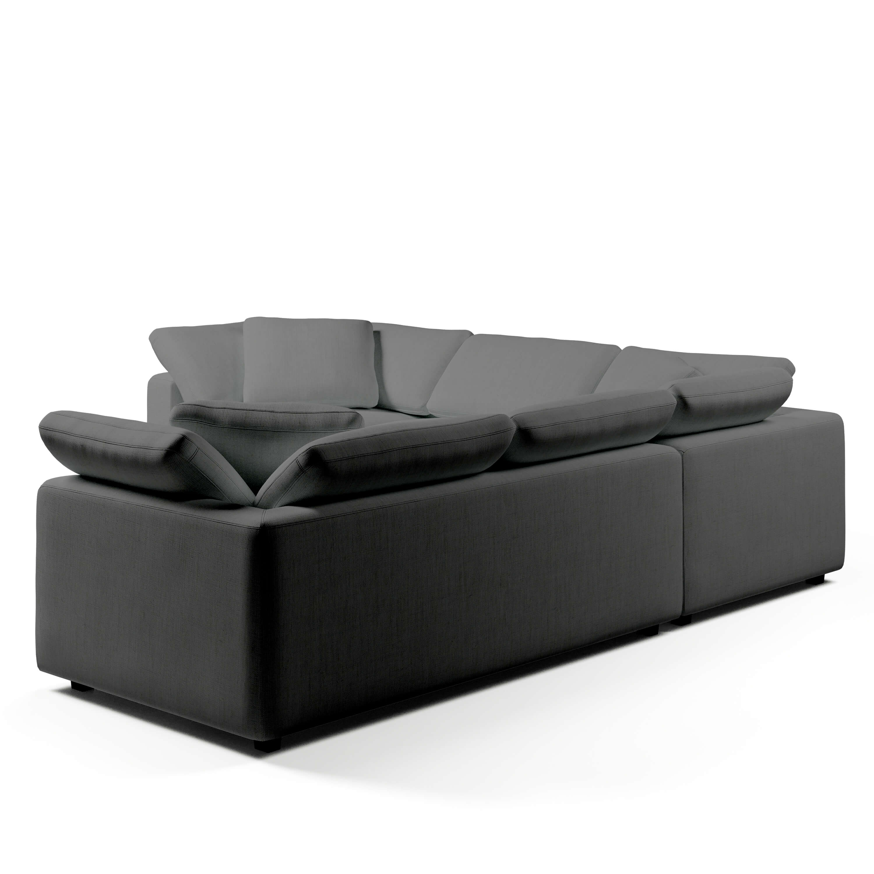 Comfy Modular Sofa - 5-Seater Bench-Seat L-Sectional