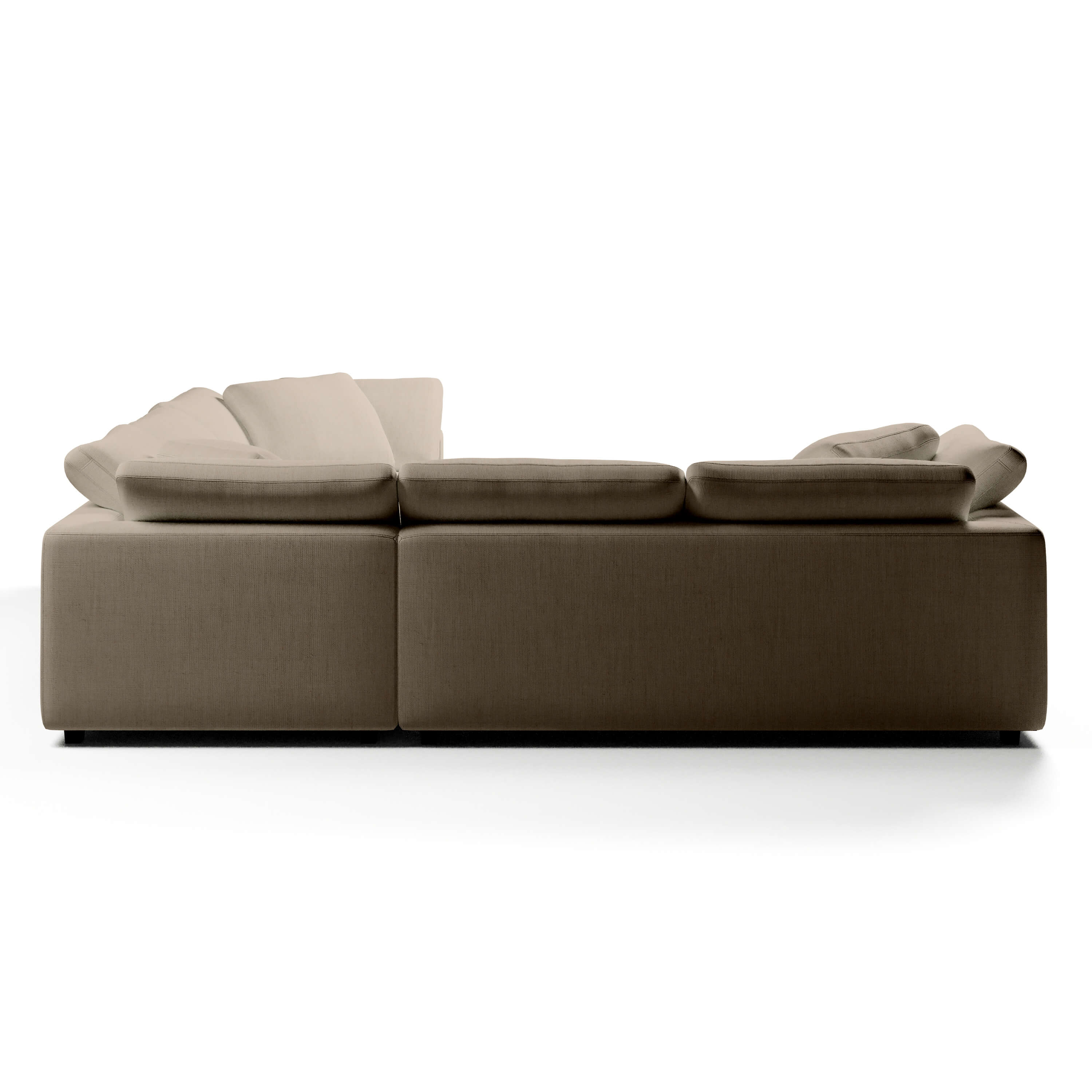 Comfy Modular Sofa - 5-Seater Bench-Seat L-Sectional