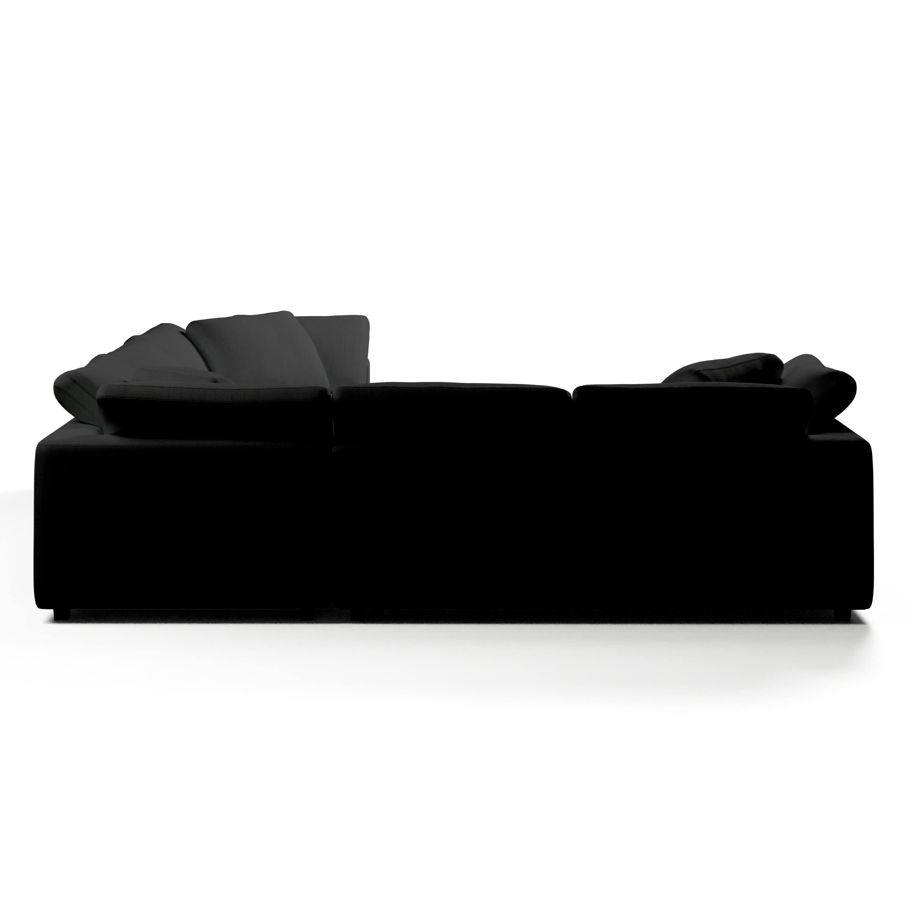 Comfy Modular Sofa - 5-Seater Bench-Seat L-Sectional