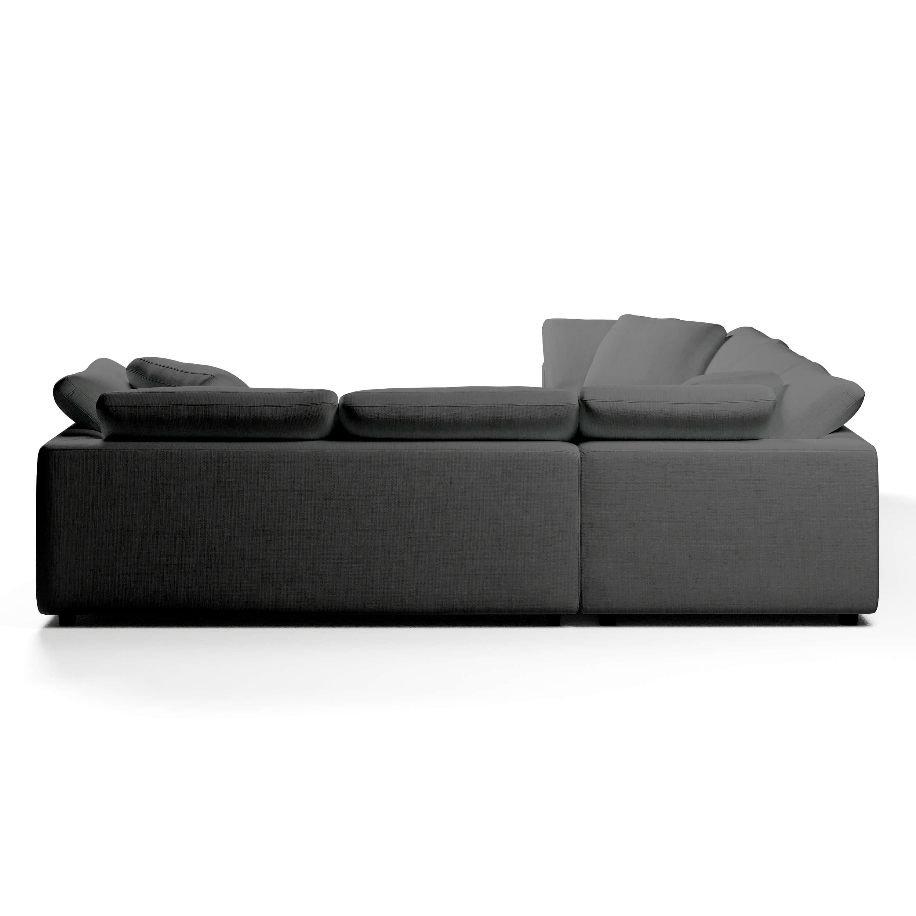 Comfy Modular Sofa - 5-Seater Bench-Seat L-Sectional