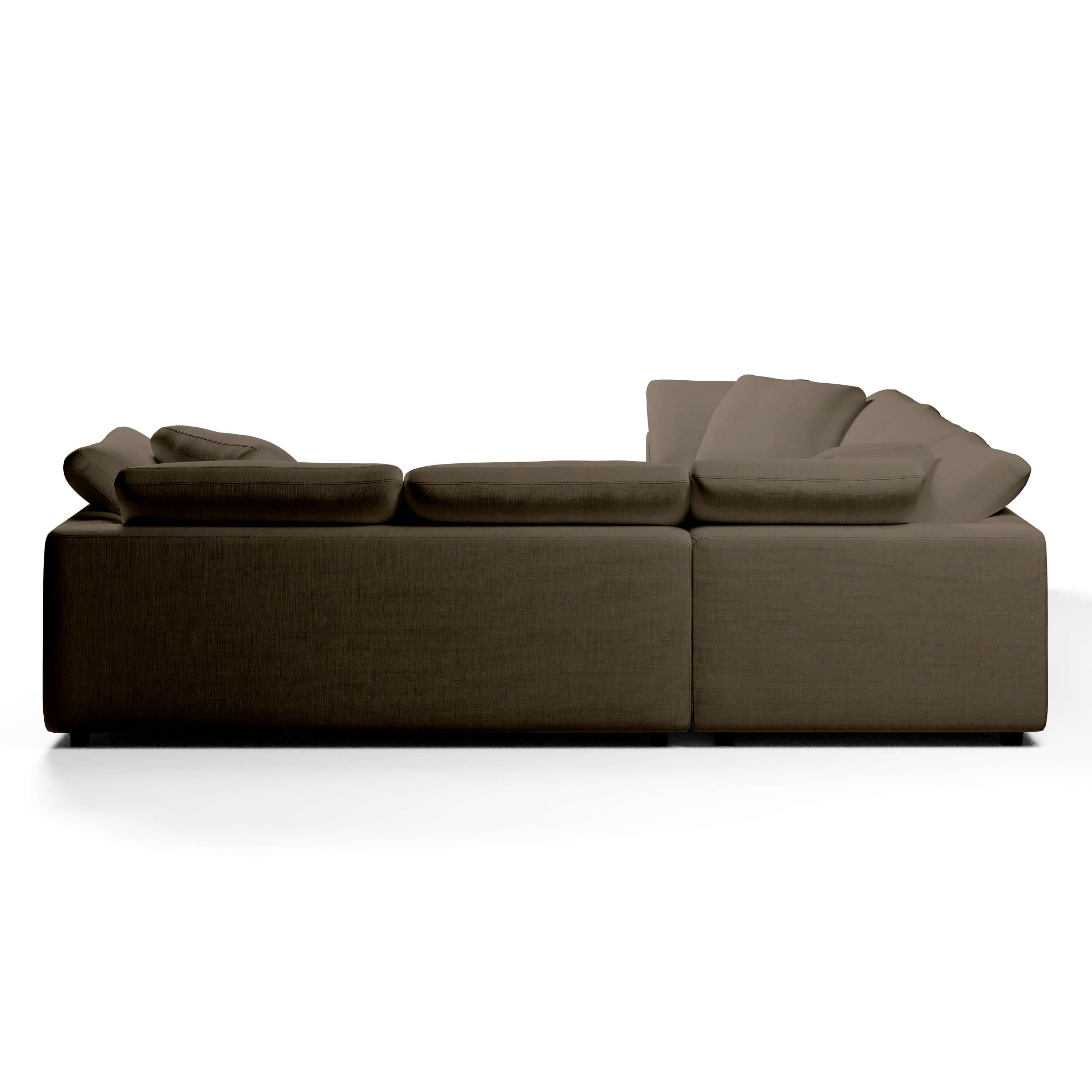 Comfy Modular Sofa - 5-Seater Bench-Seat L-Sectional