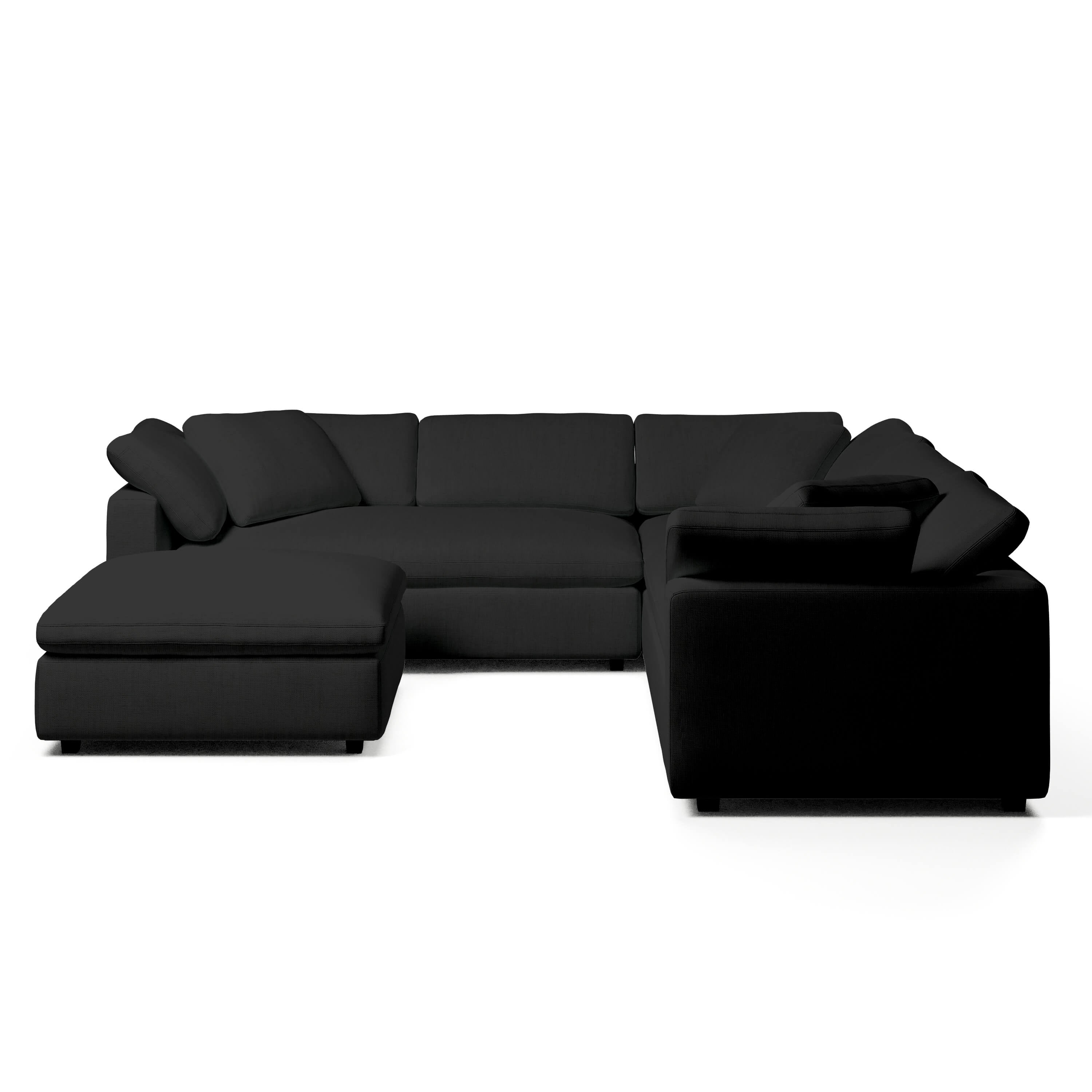 Comfy Modular Sofa - 5-Seater & Ottoman