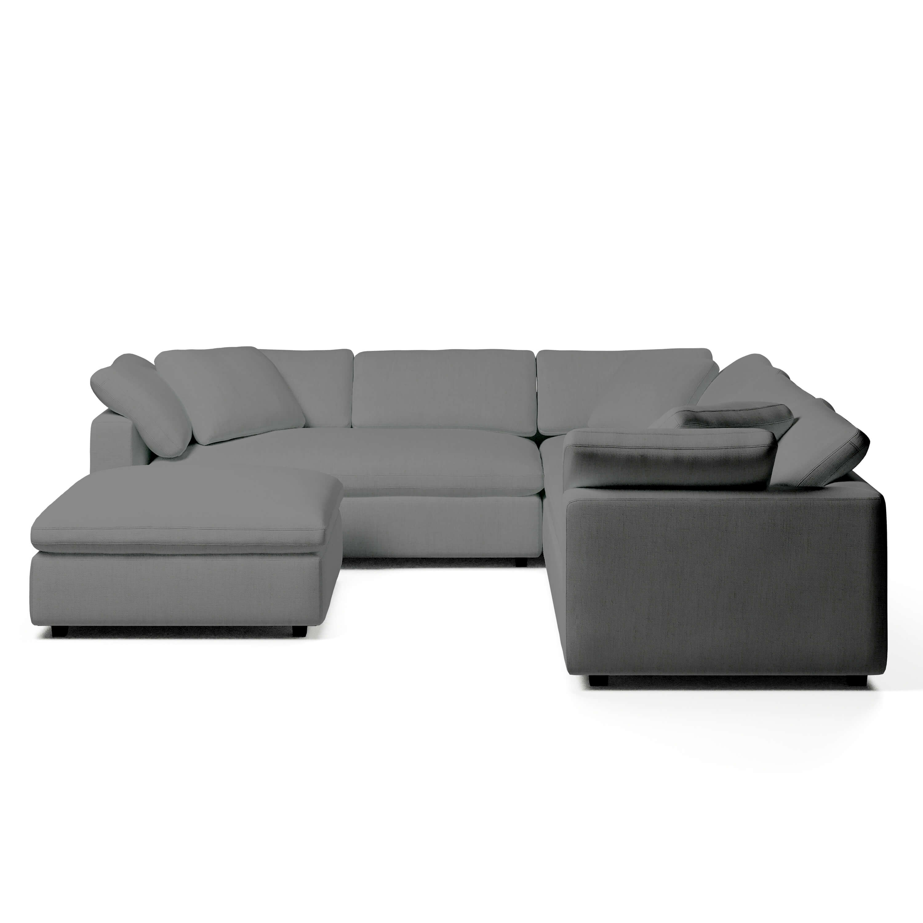 Comfy Modular Sofa - 5-Seater & Ottoman