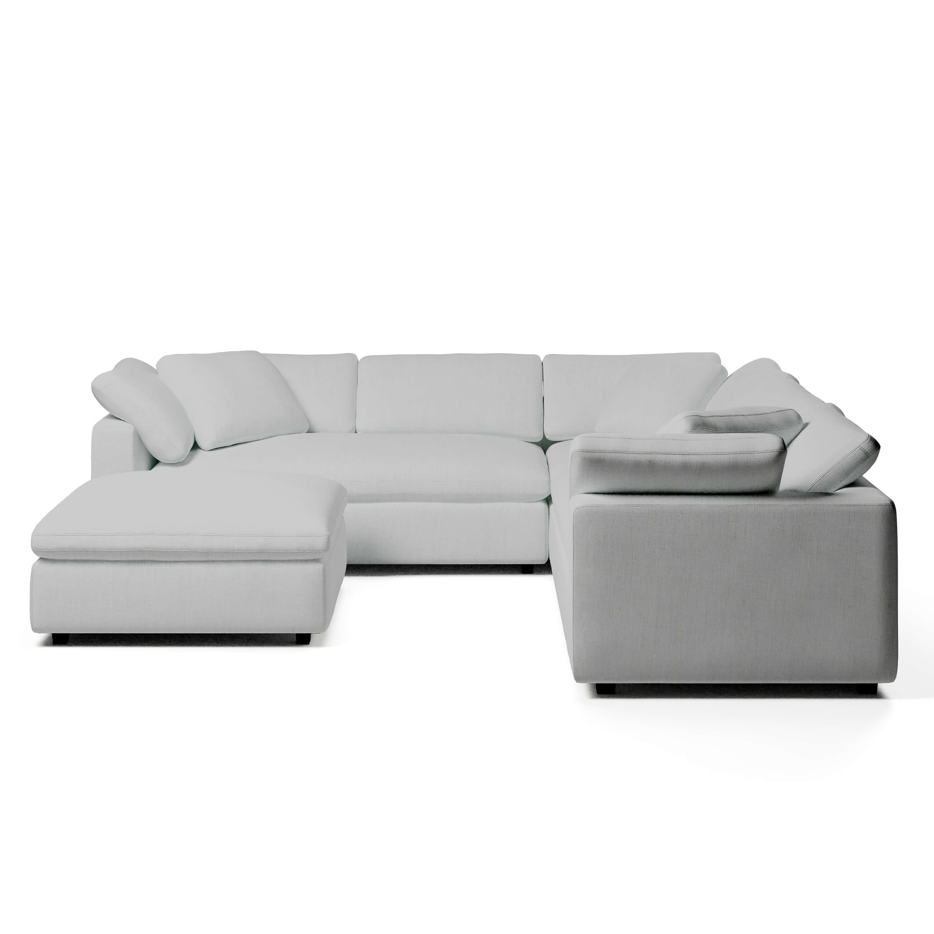 Comfy Modular Sofa - 5-Seater & Ottoman