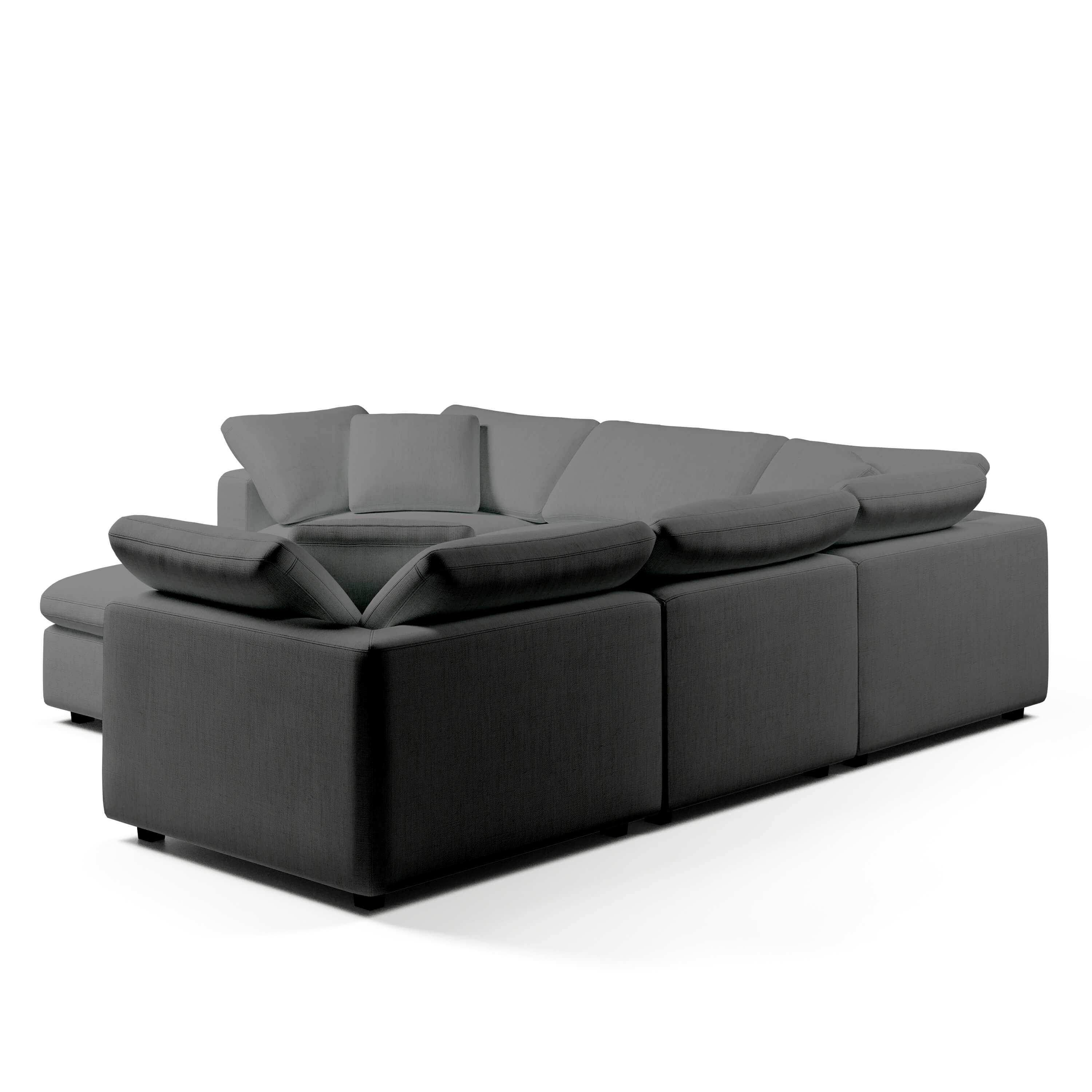 Comfy Modular Sofa - 5-Seater & Ottoman