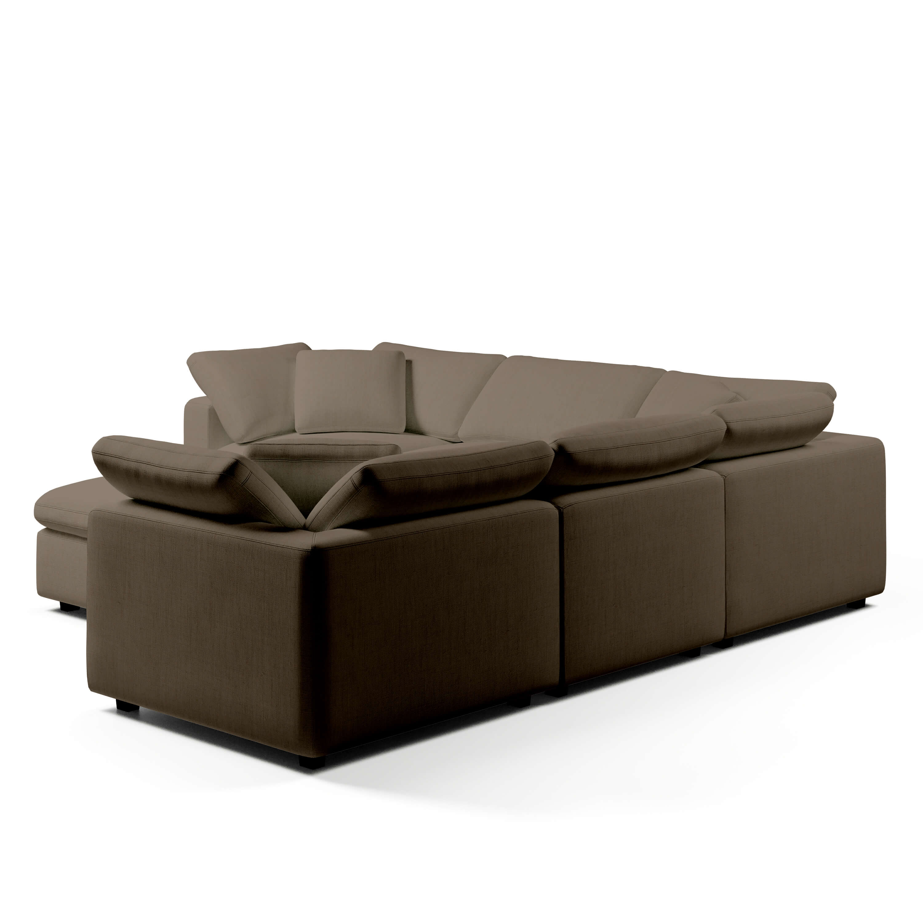 Comfy Modular Sofa - 5-Seater & Ottoman