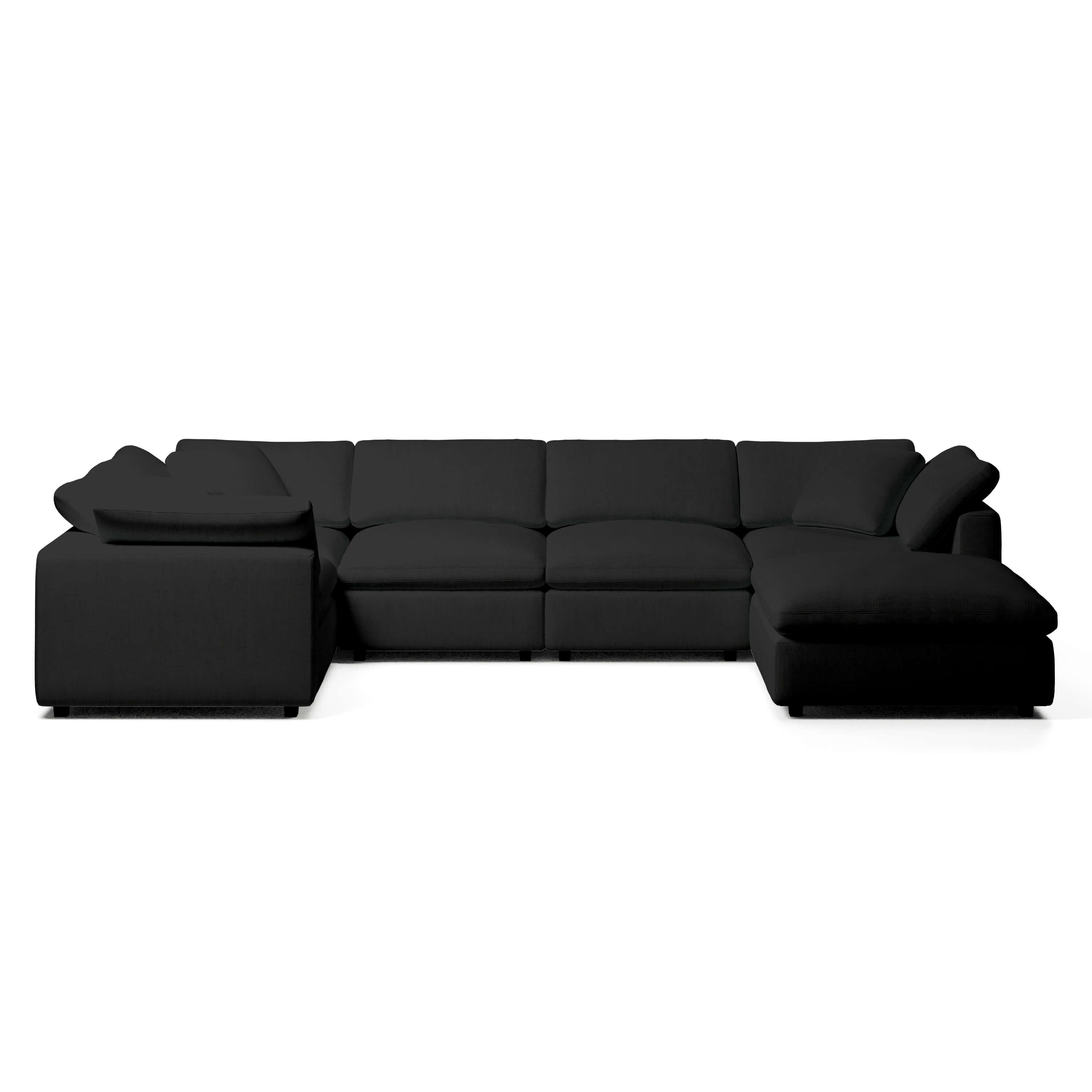 Comfy Modular Sofa - 5-Seater & Ottoman