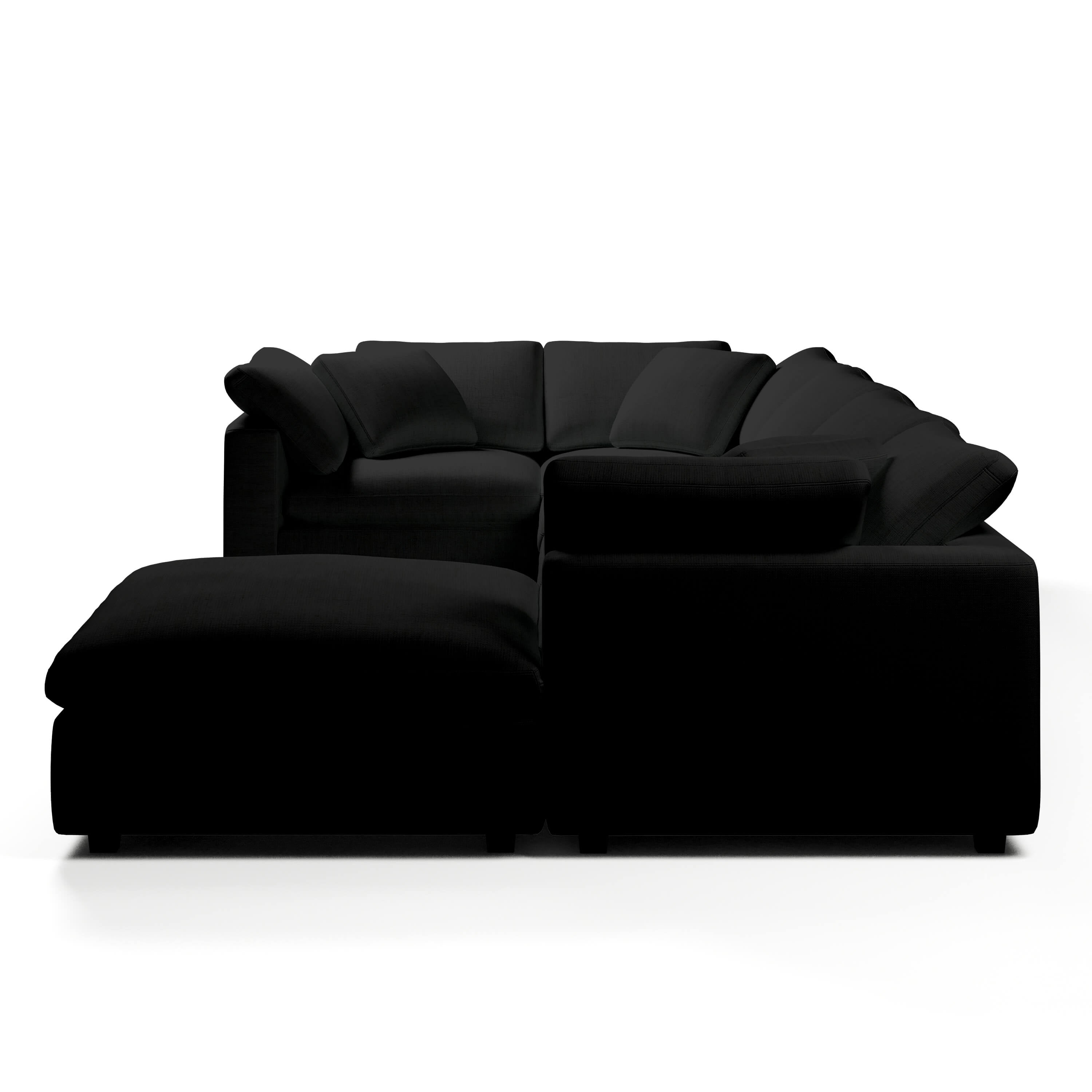 Comfy Modular Sofa - 5-Seater & Ottoman