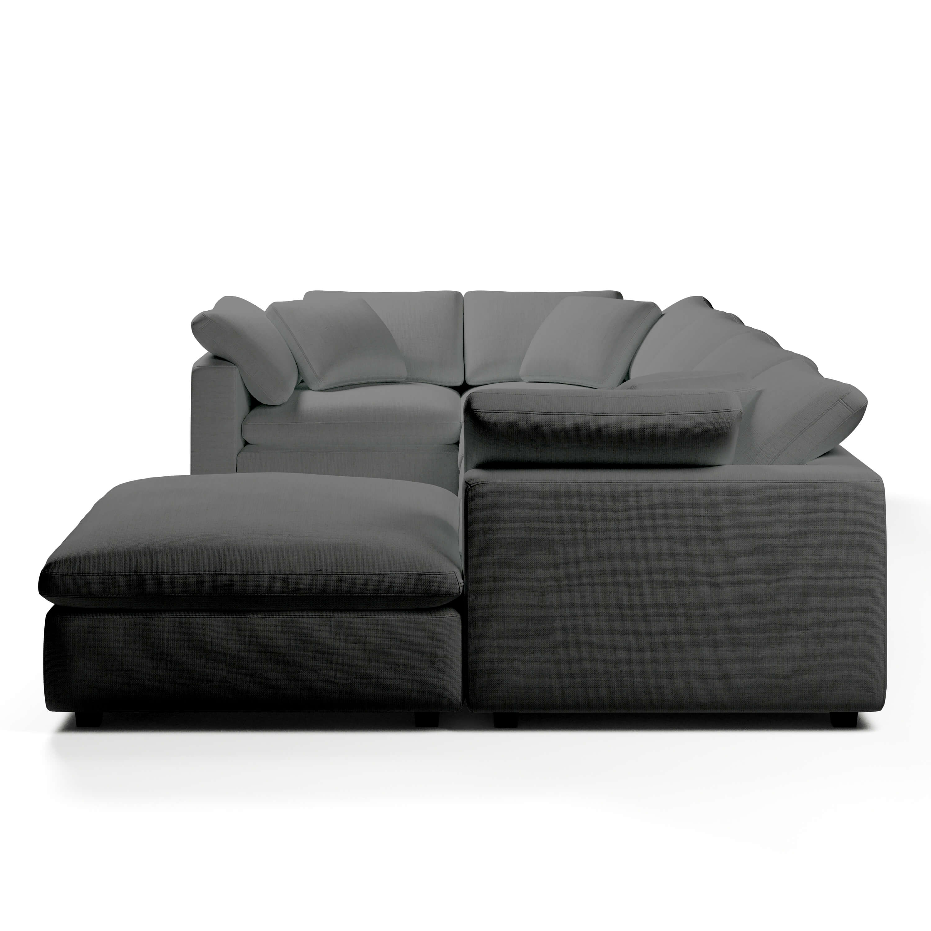 Comfy Modular Sofa - 5-Seater & Ottoman