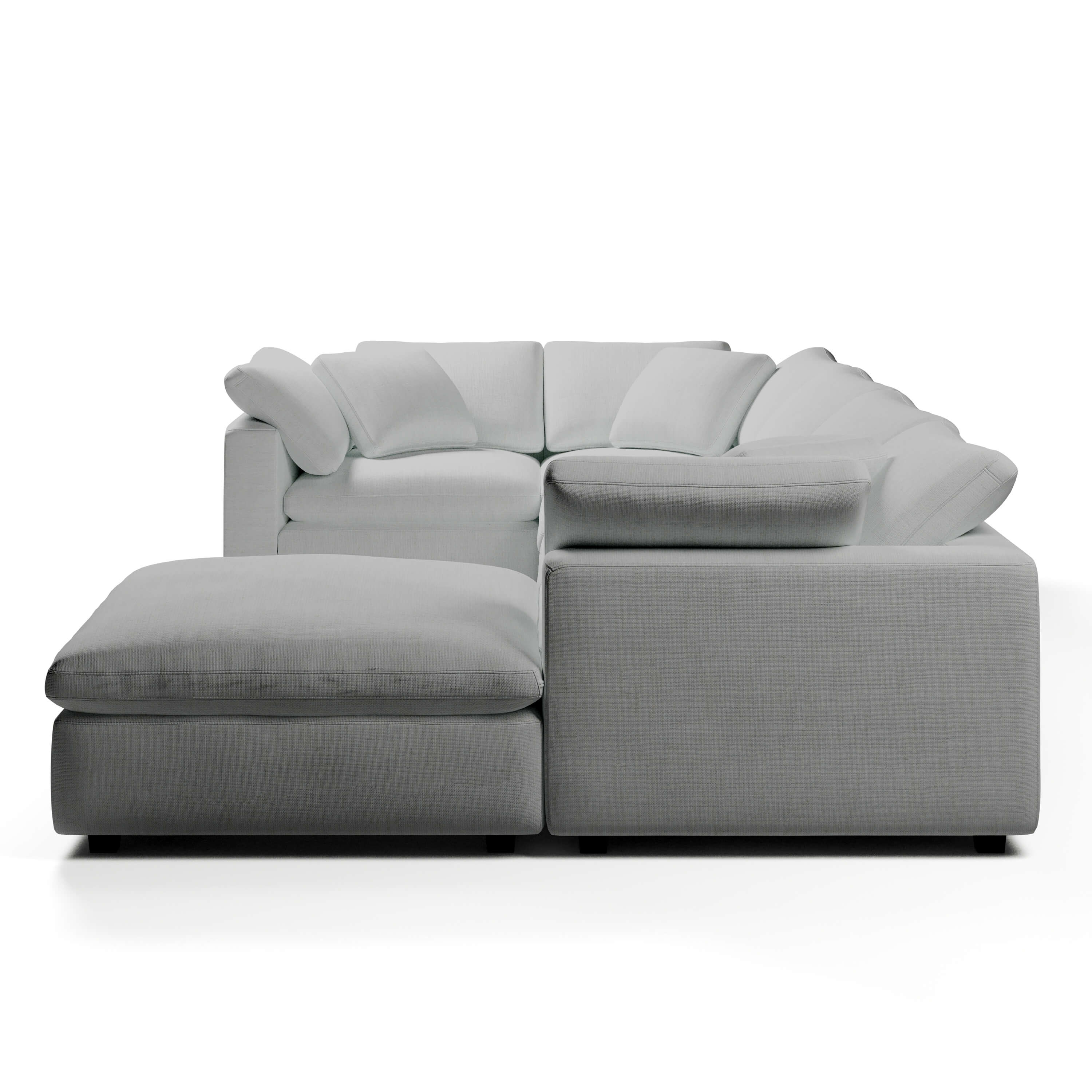 Comfy Modular Sofa - 5-Seater & Ottoman