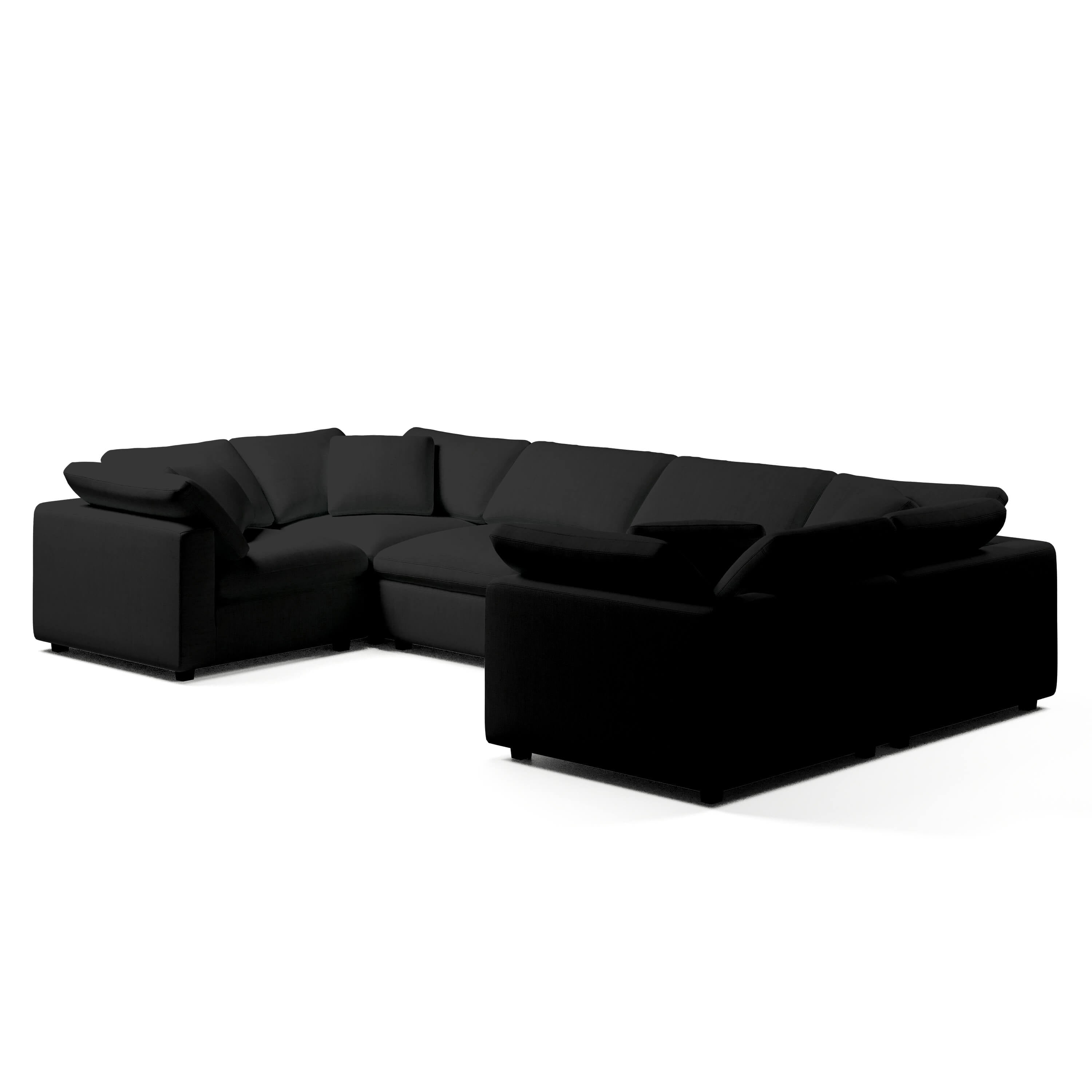 Comfy Modular Sofa - 6-Seater U-Sectional