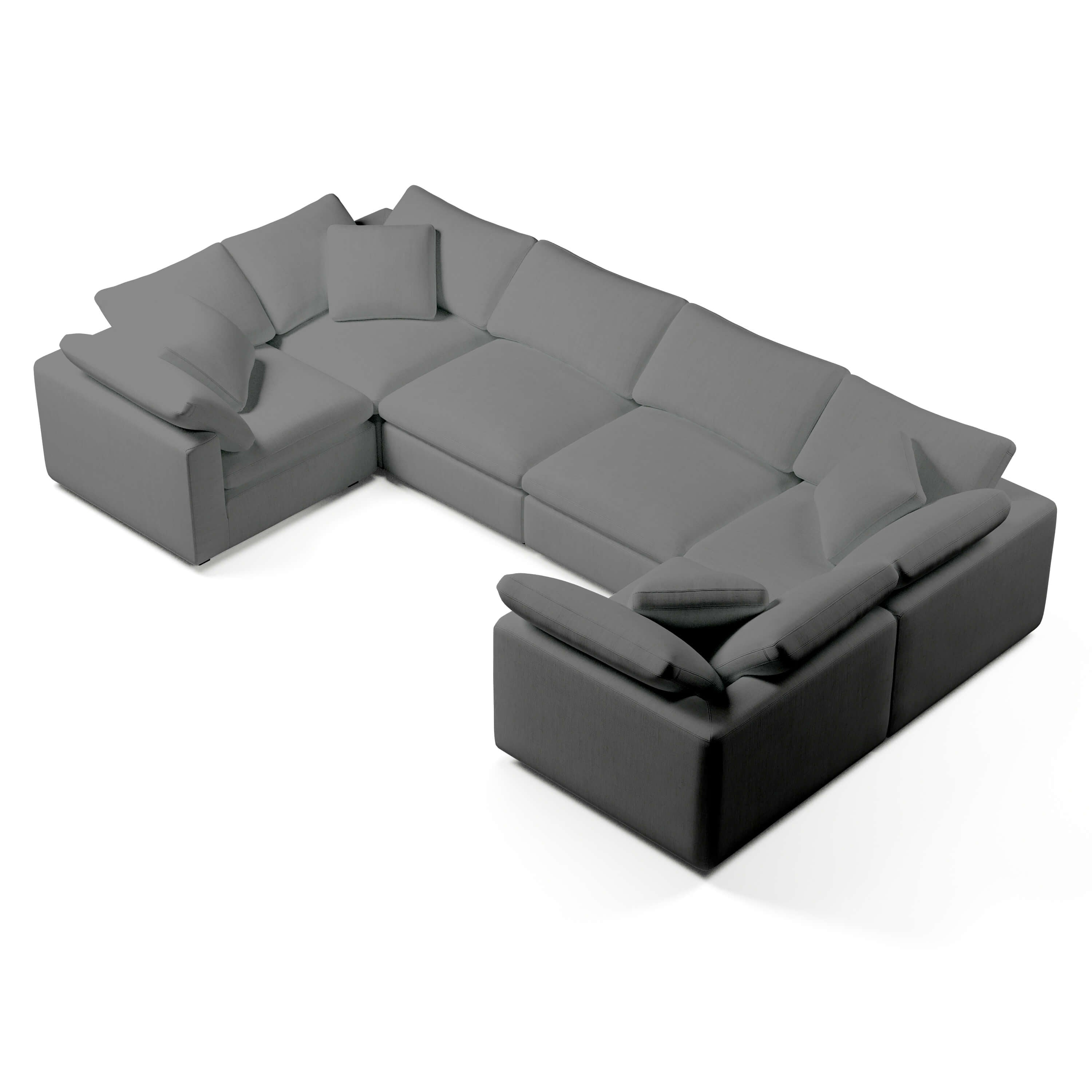 Comfy Modular Sofa - 6-Seater U-Sectional