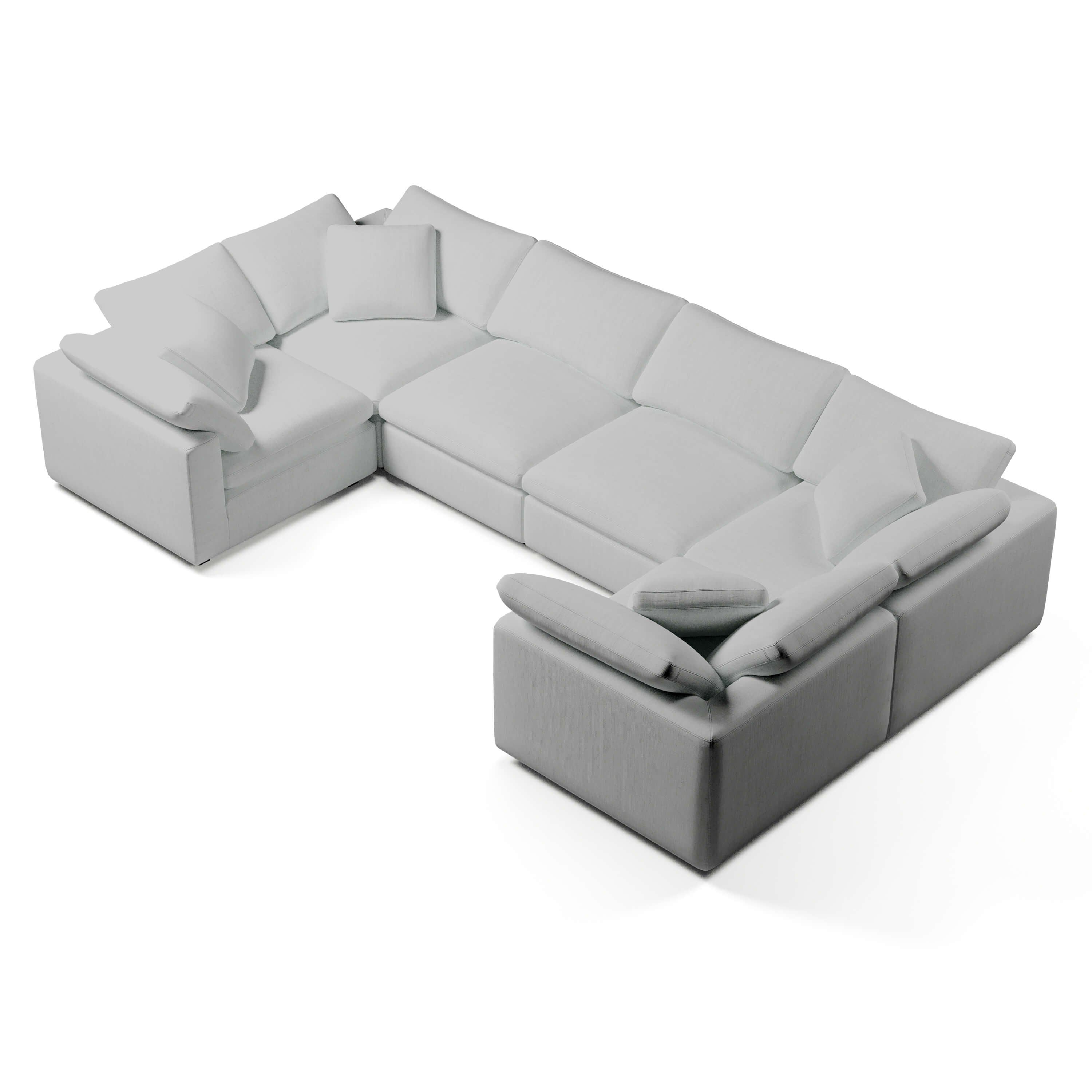 U-Shaped Modular Sofa | Soft Modular Sofa | Couch Haus