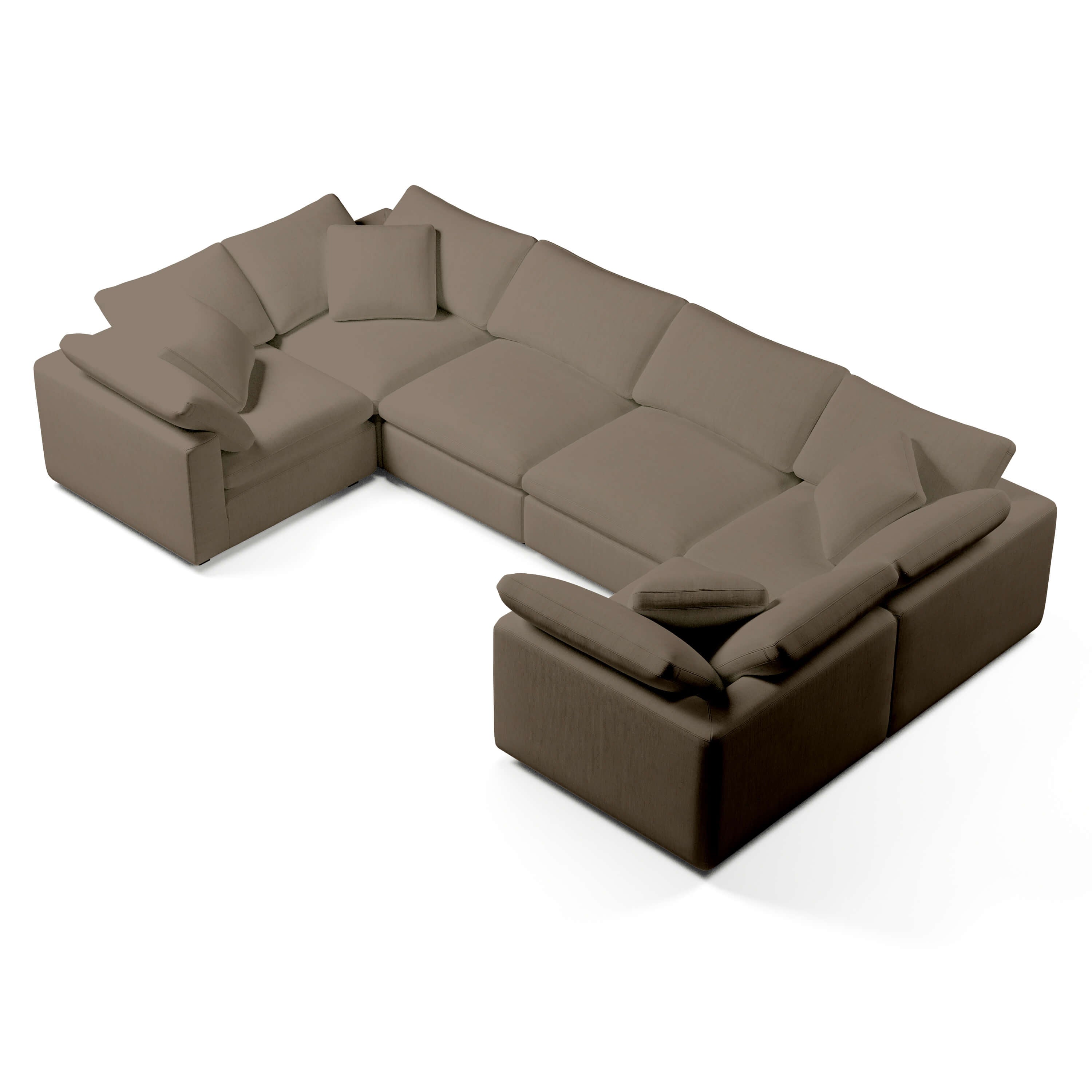 Comfy Modular Sofa - 6-Seater U-Sectional