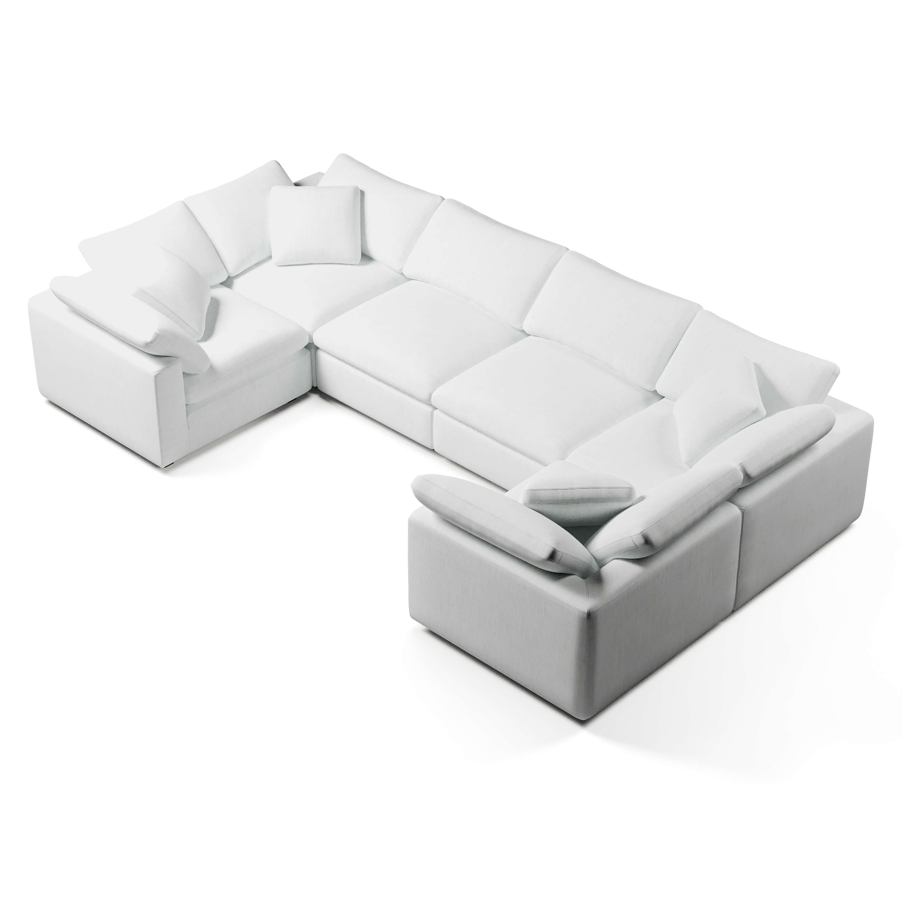 U-Shaped Modular Sofa | Soft Modular Sofa | Couch Haus