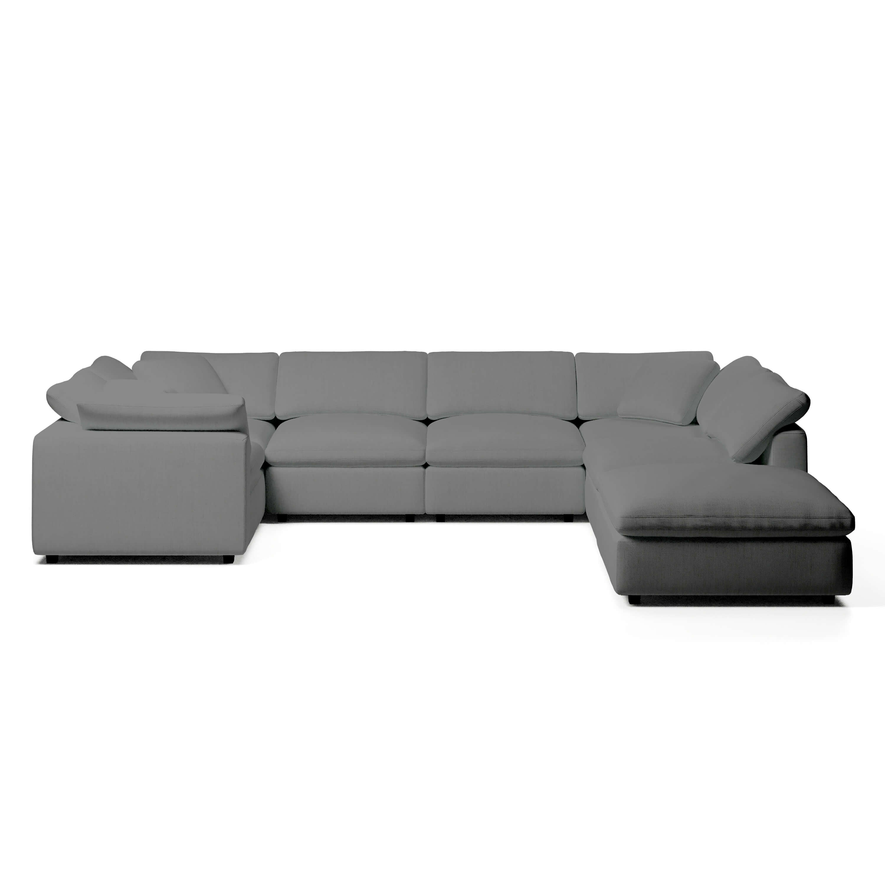 U-Sectional Sofa and Ottoman | U-Sectional Ottoman | Couch Haus