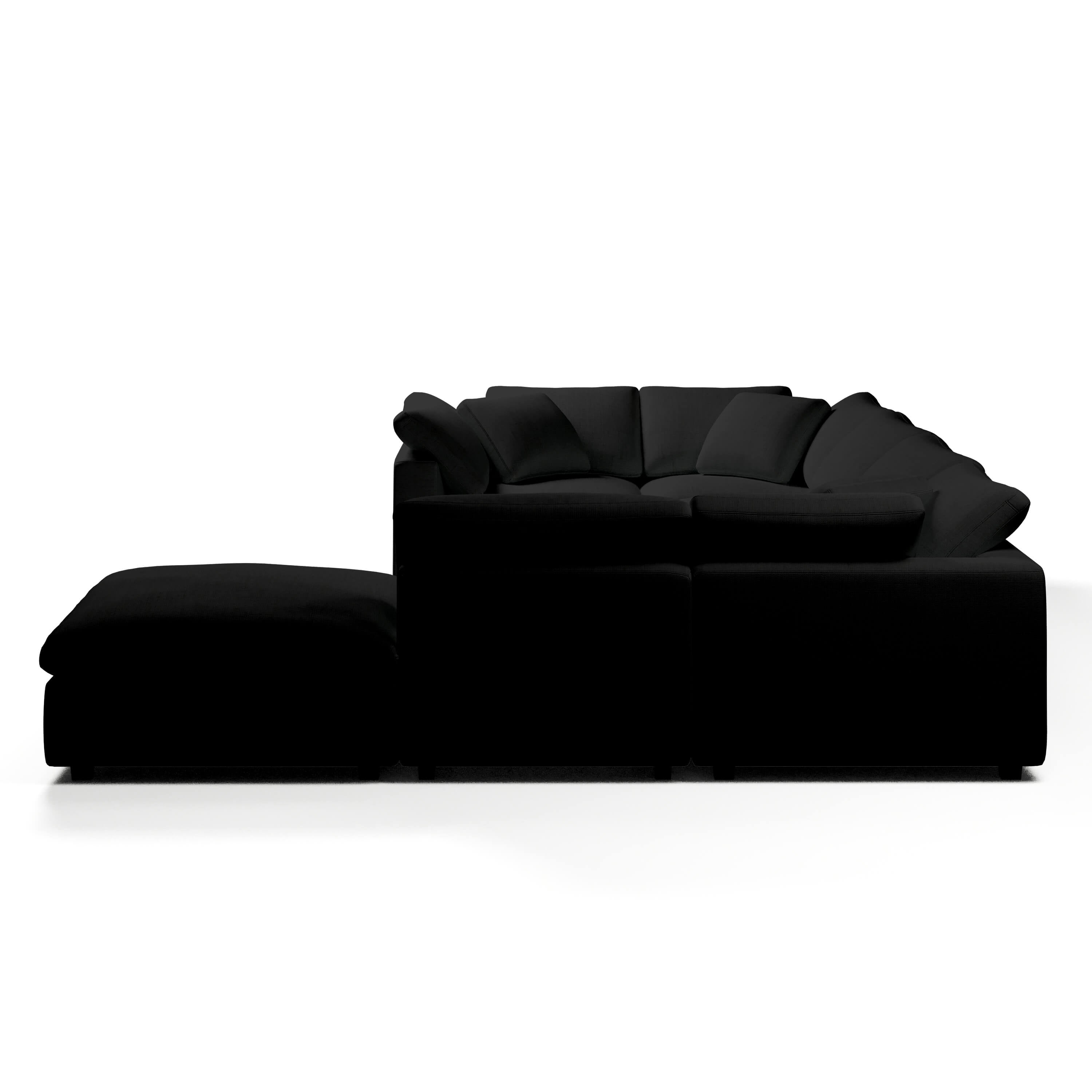 Comfy Modular Sofa - 6-Seater & Ottoman U-Sectional