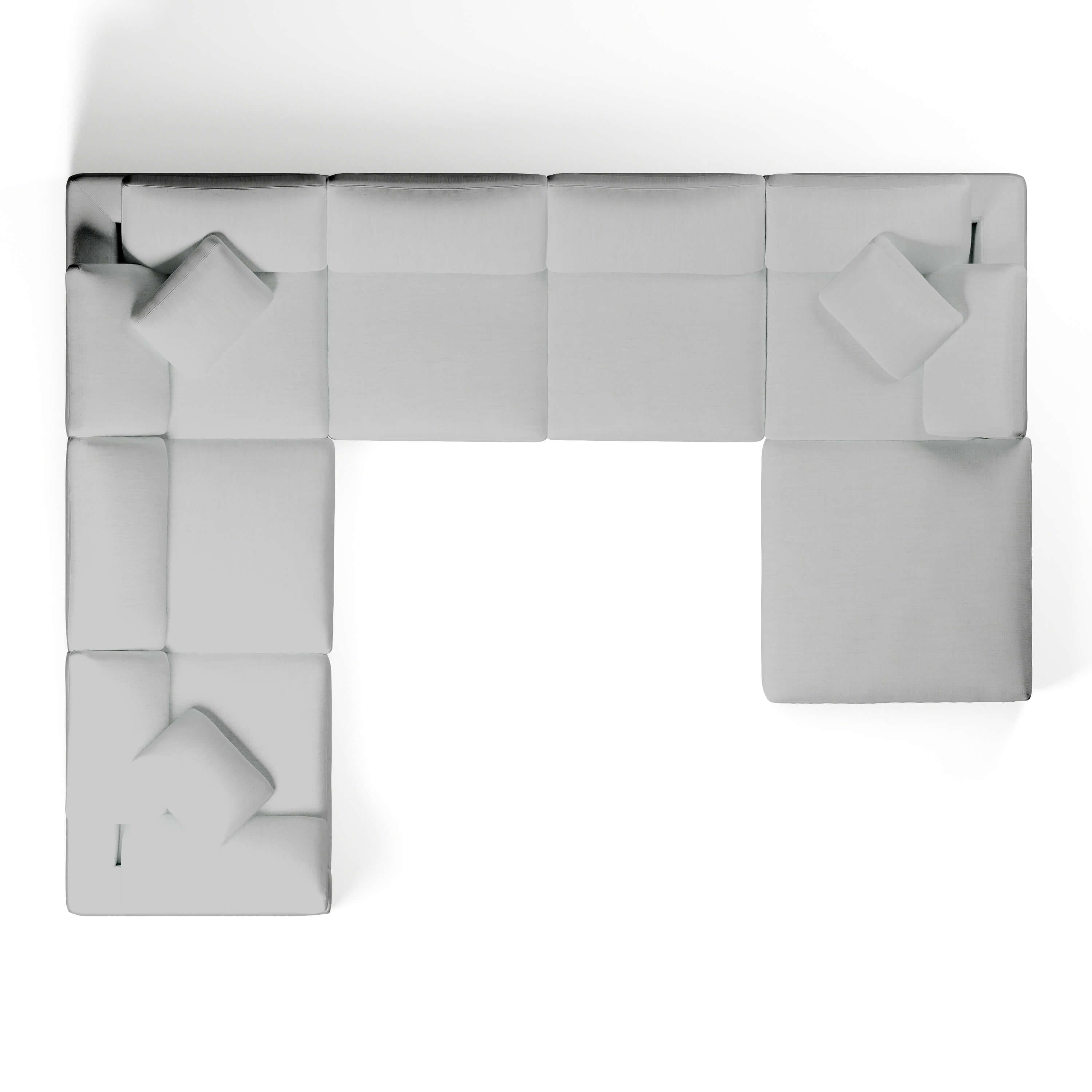 U-Sectional Sofa and Ottoman | U-Sectional Ottoman | Couch Haus