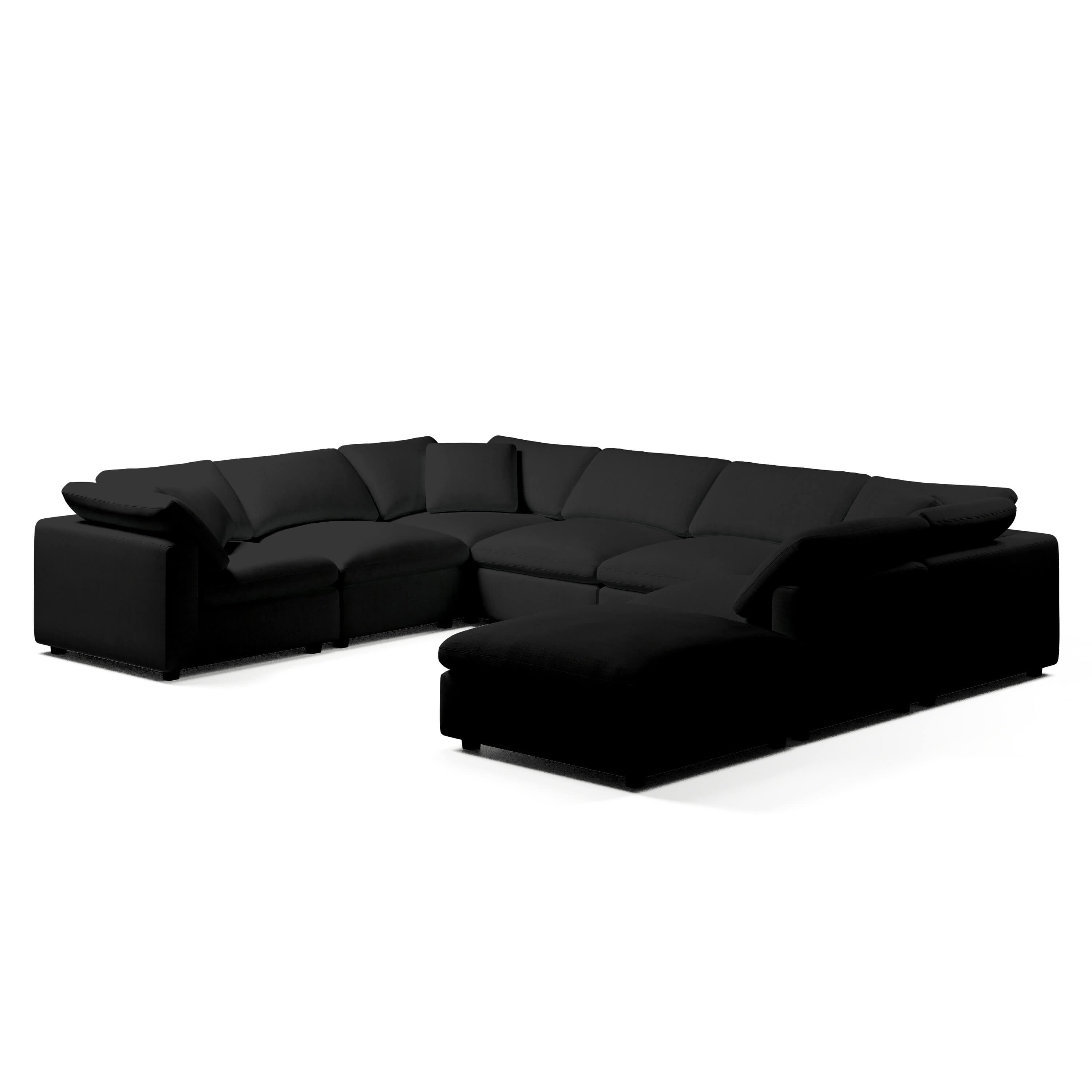 Modular Sofa and Ottoman | U-Sectional Modular Sofa | Couch Haus