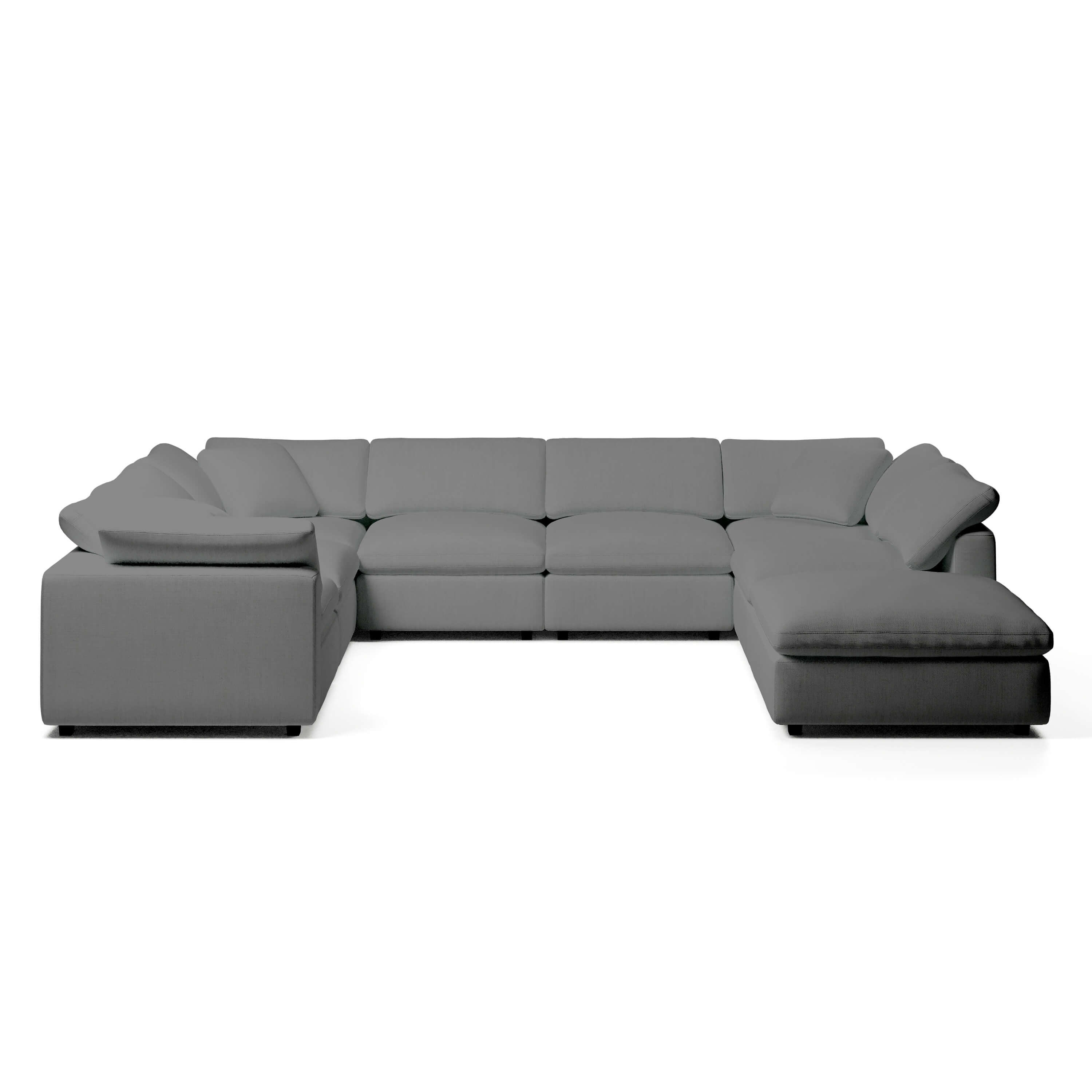 Modular Sofa and Ottoman | U-Sectional Modular Sofa | Couch Haus