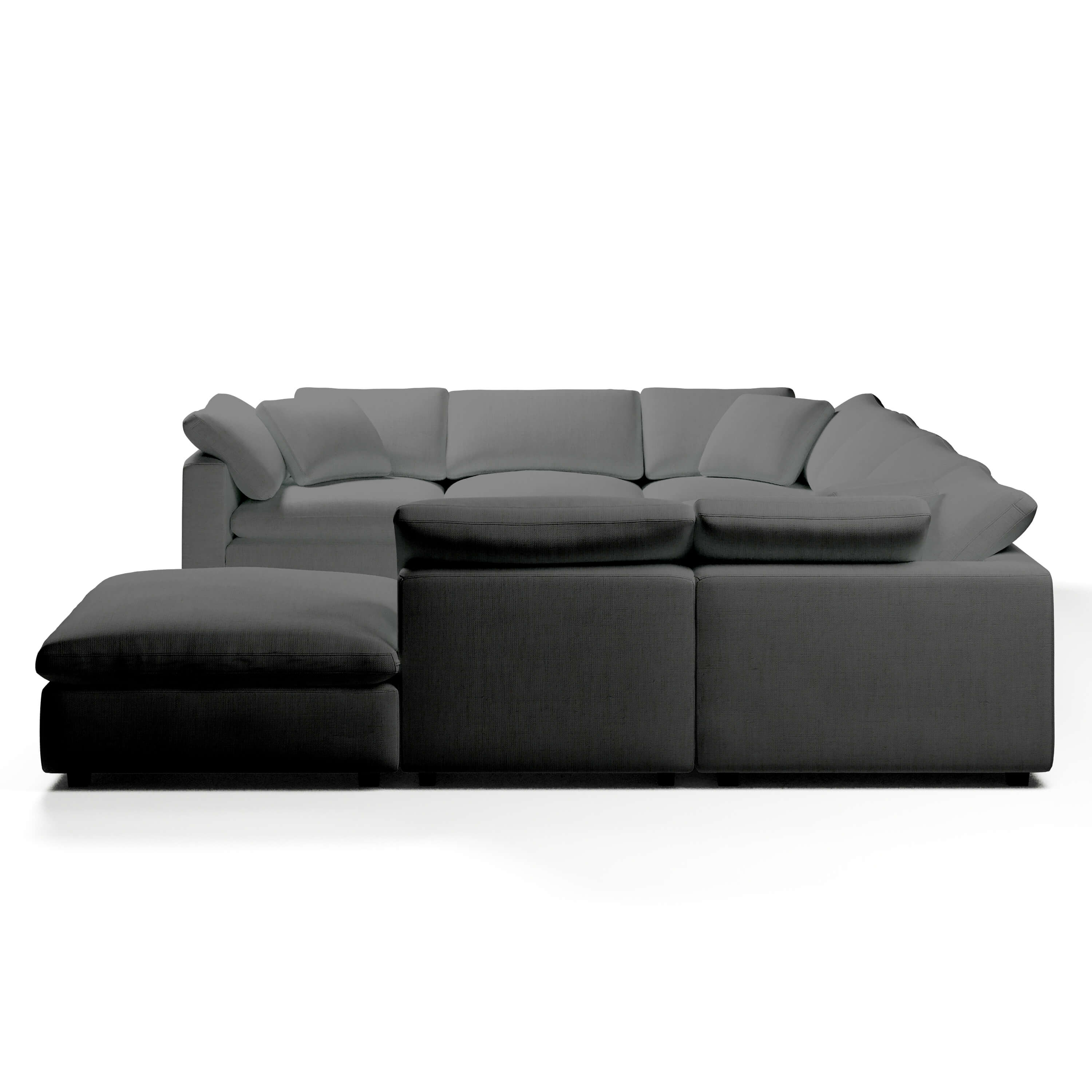 Modular Sofa and Ottoman | U-Sectional Modular Sofa | Couch Haus