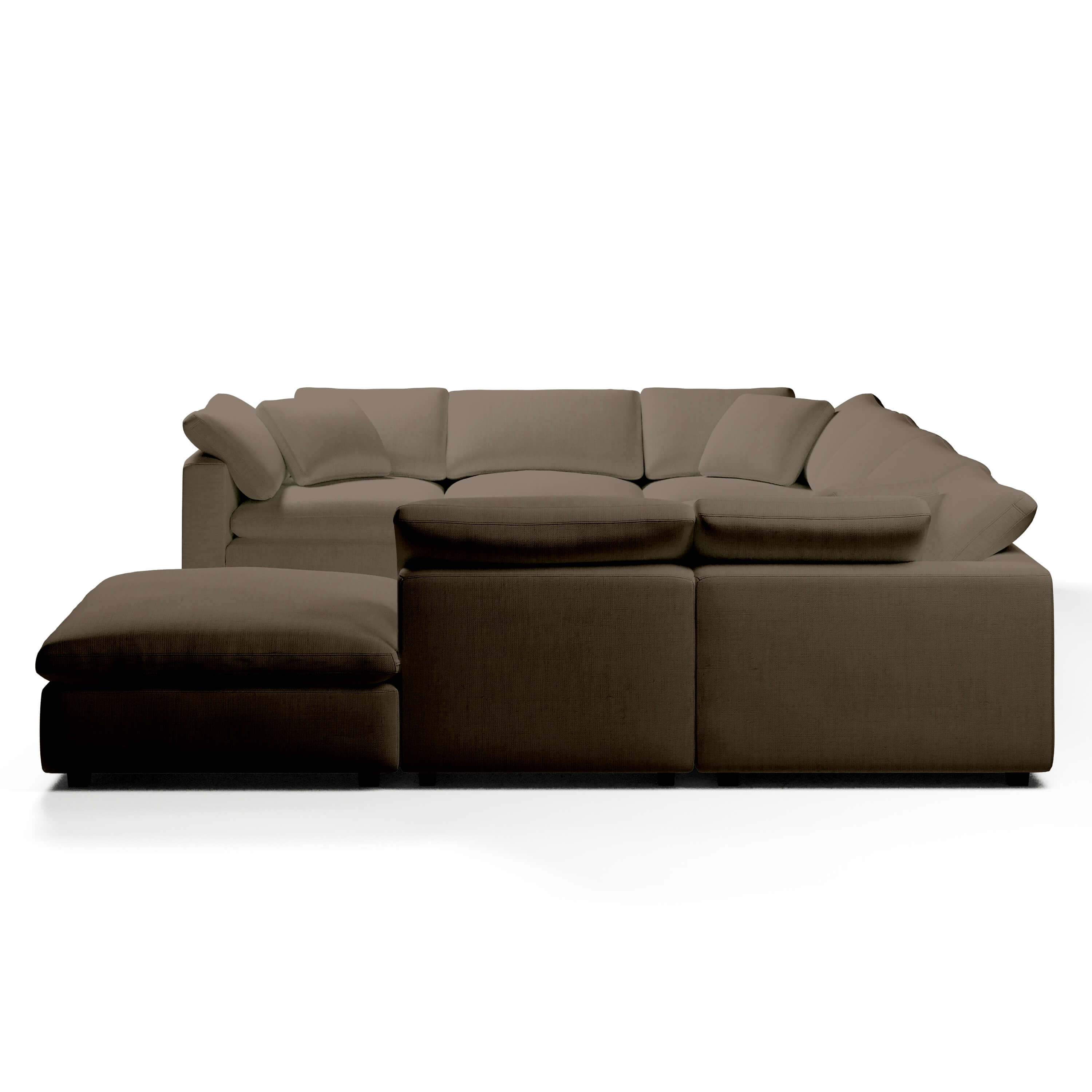 Modular Sofa and Ottoman | U-Sectional Modular Sofa | Couch Haus