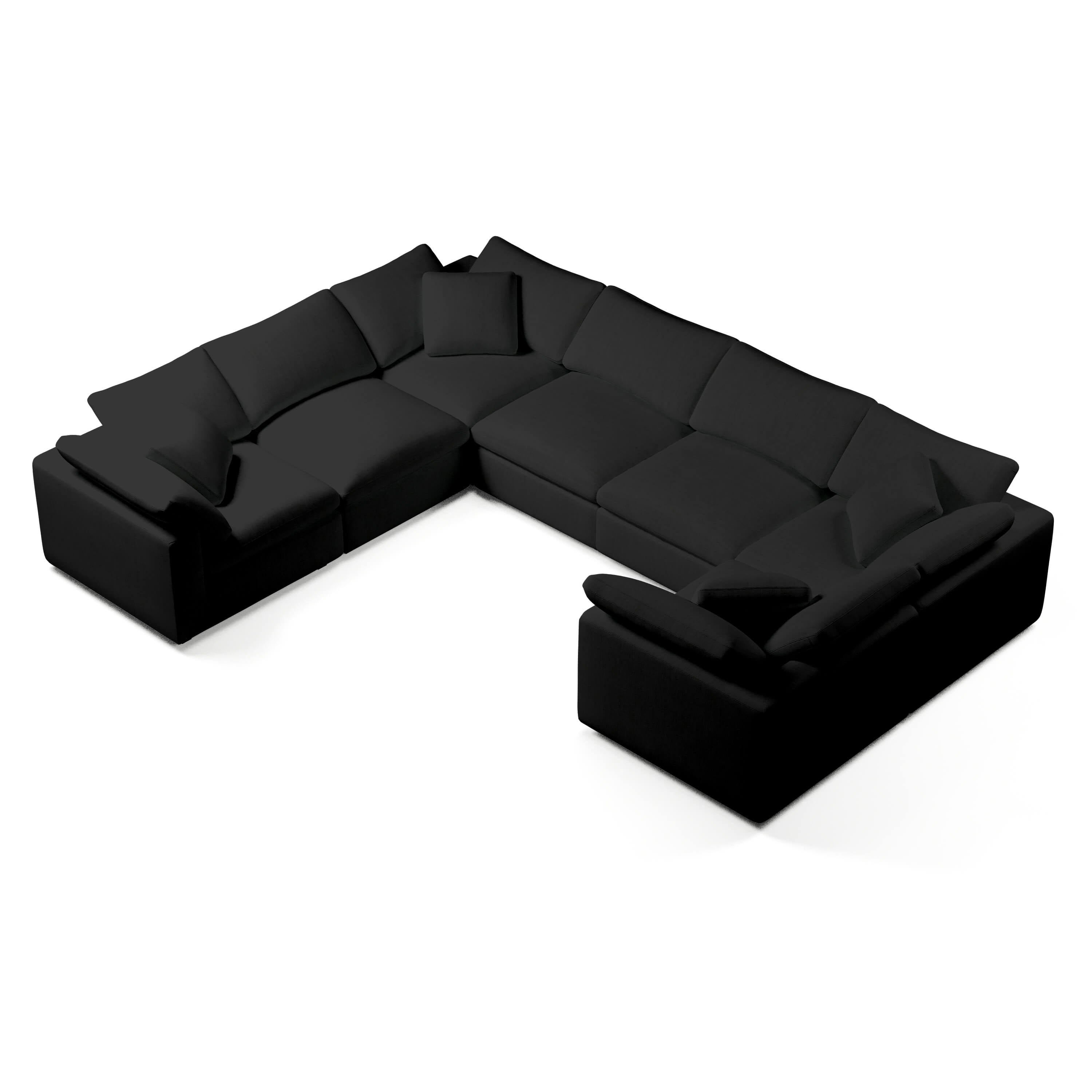 Comfy Modular Sofa - 7-Seater U-Sectional