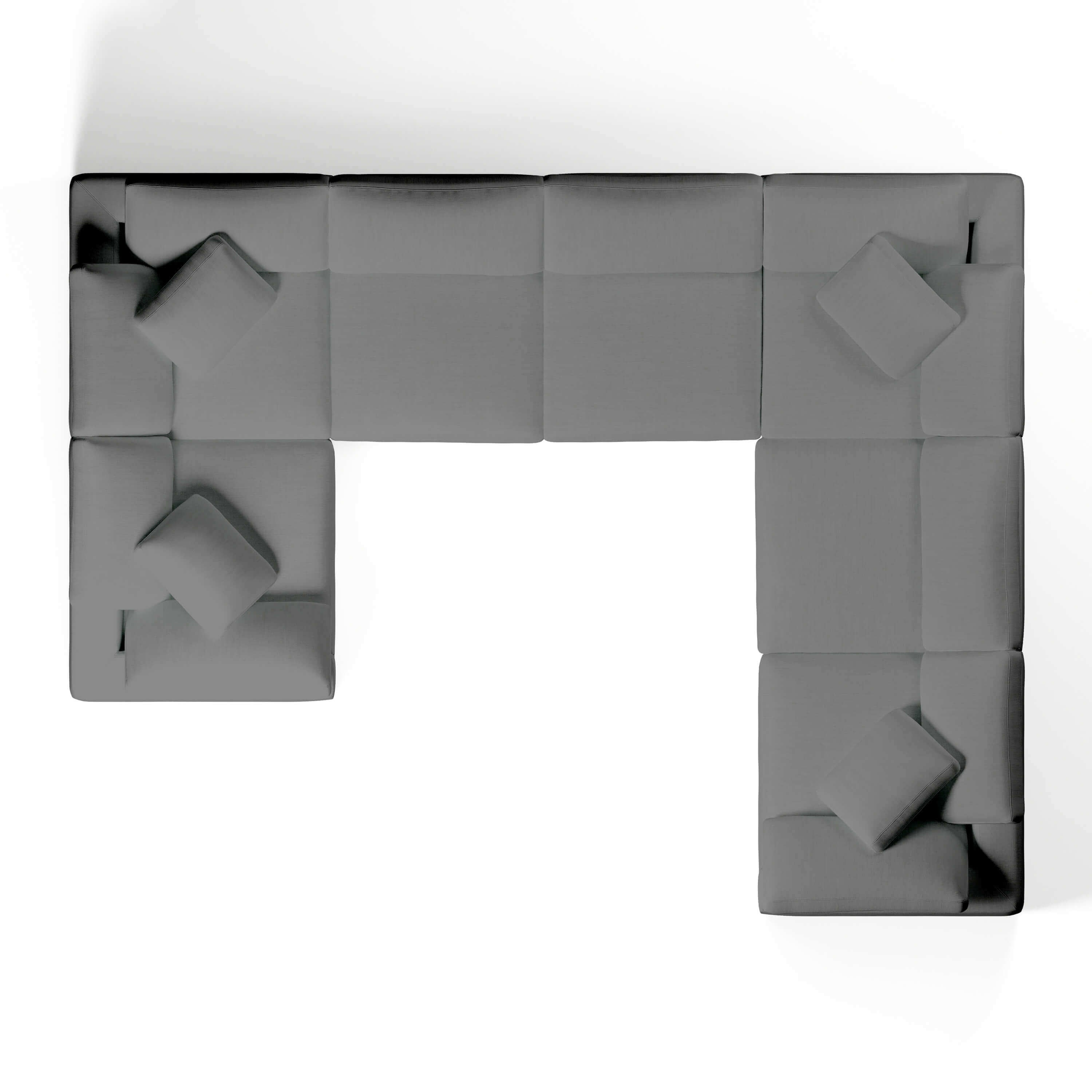 Comfy Modular Sofa - 7-Seater U-Sectional