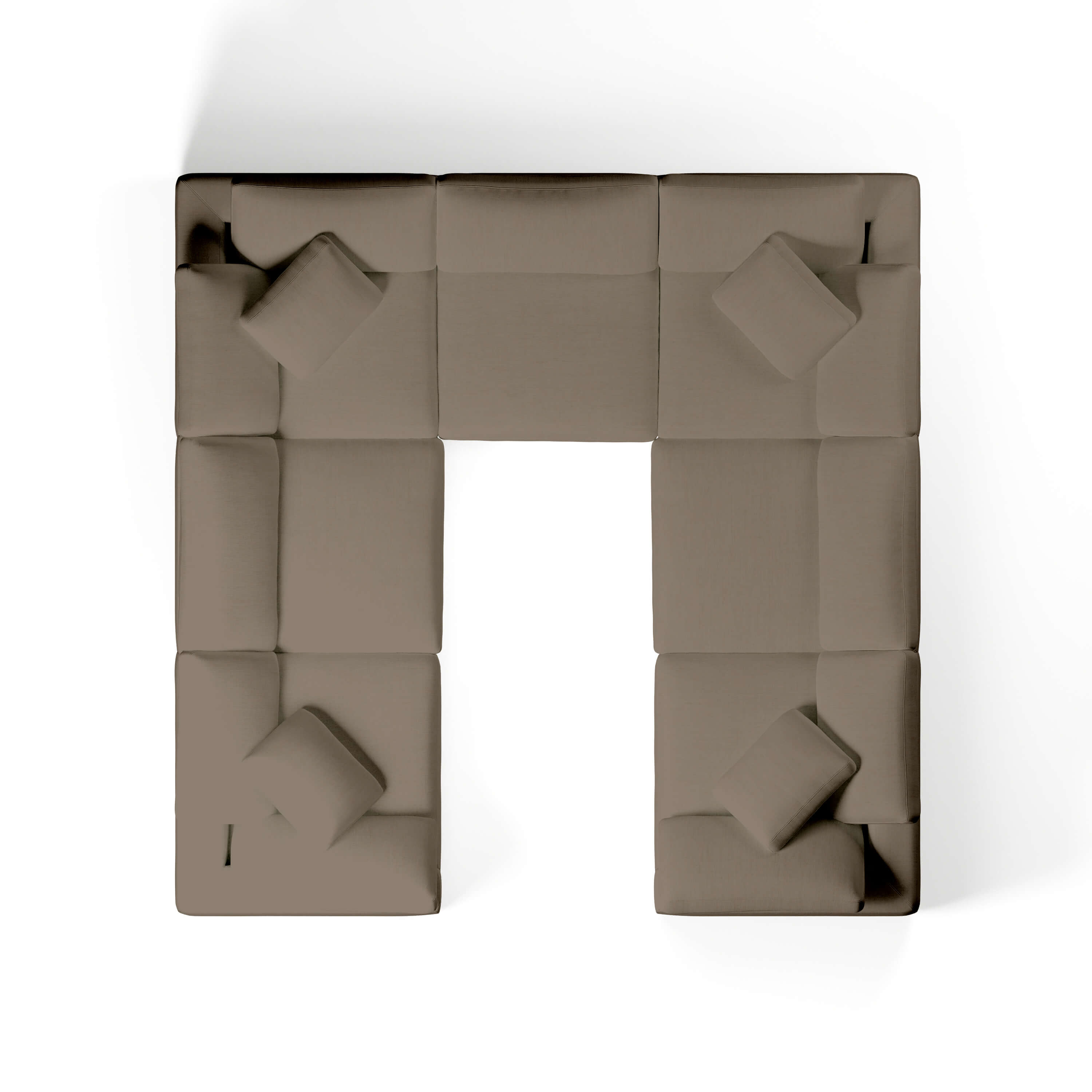 Comfy Modular Sofa - 7-Seater U-Sectional