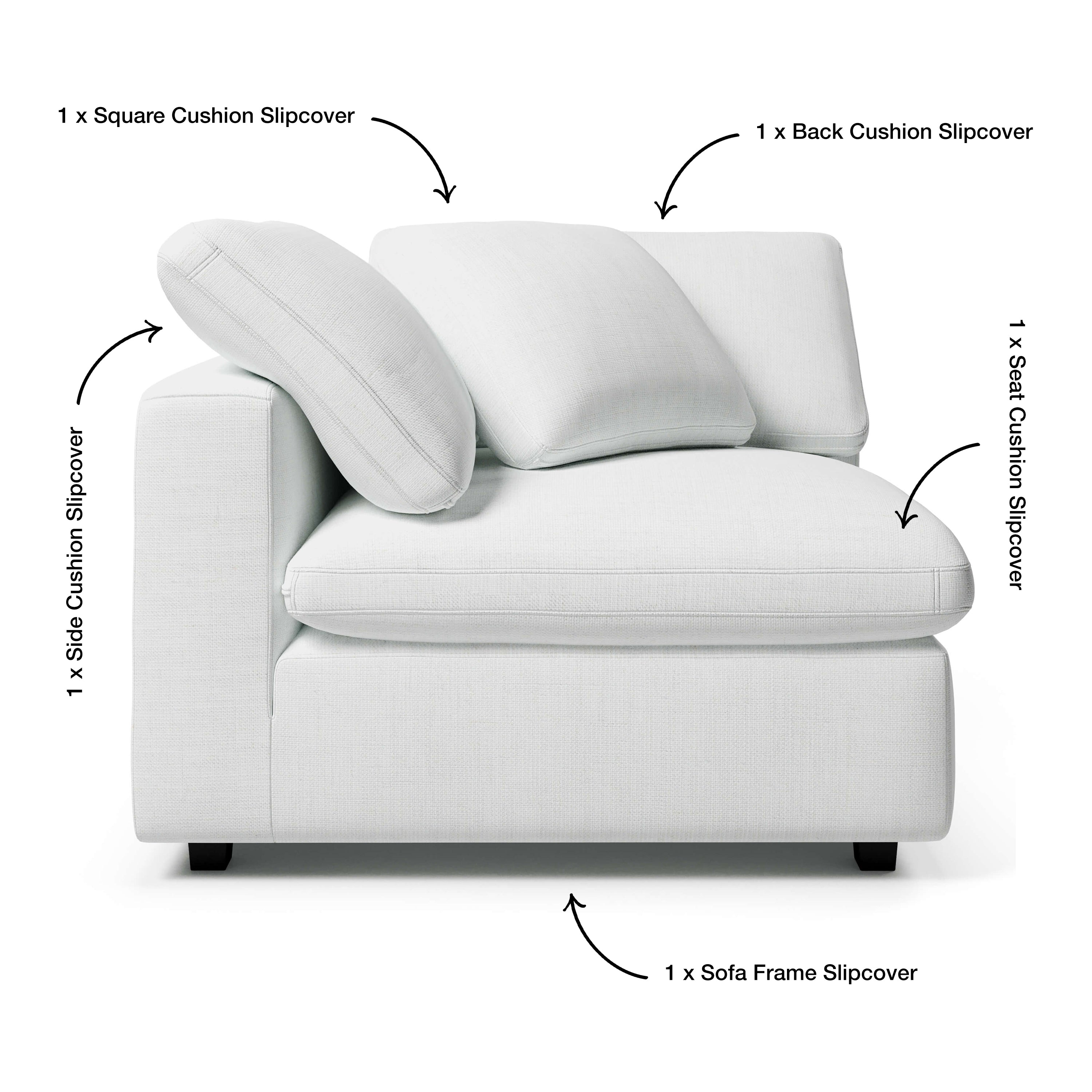 Comfy Sofa - Corner Chair Slipcover Replacement