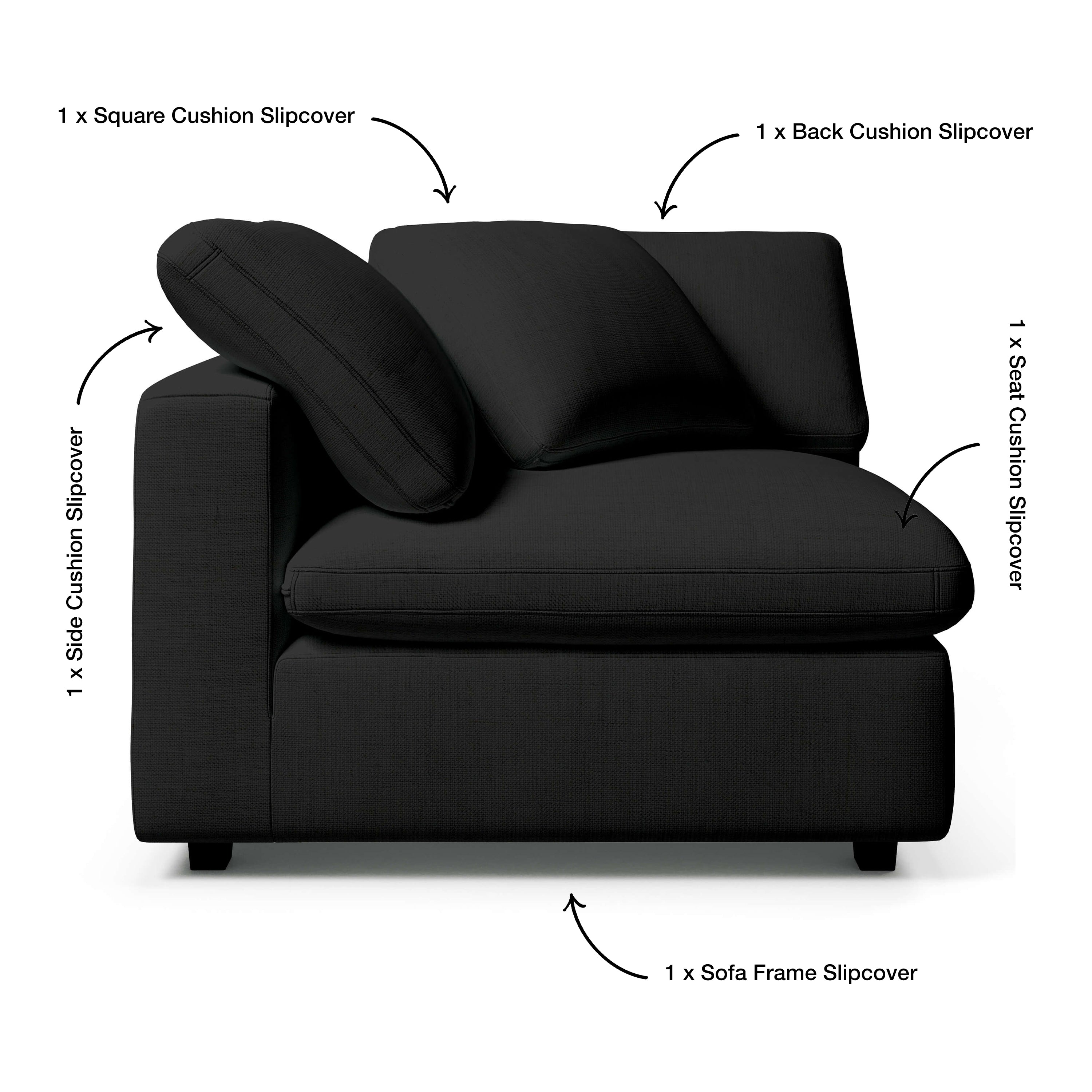 Comfy Sofa - Corner Chair Slipcover Replacement