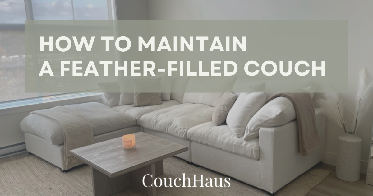 How to Maintain Feather-Filled Couches