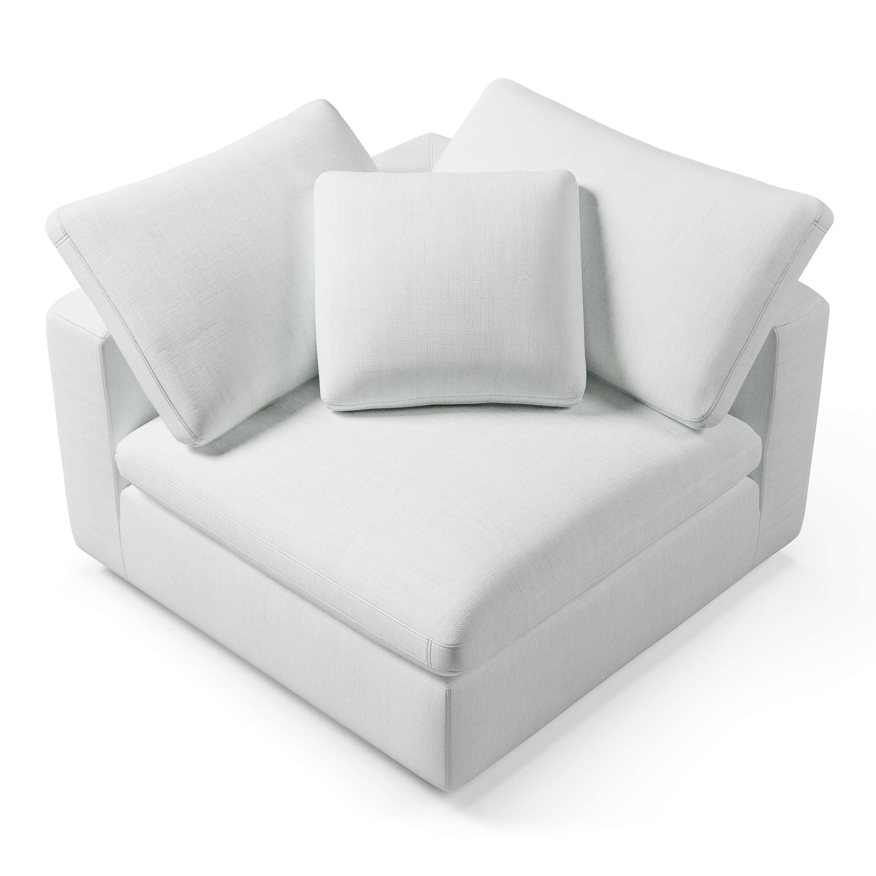 White Comfy Corner Chair | Comfy Corner Chair | Couch Haus