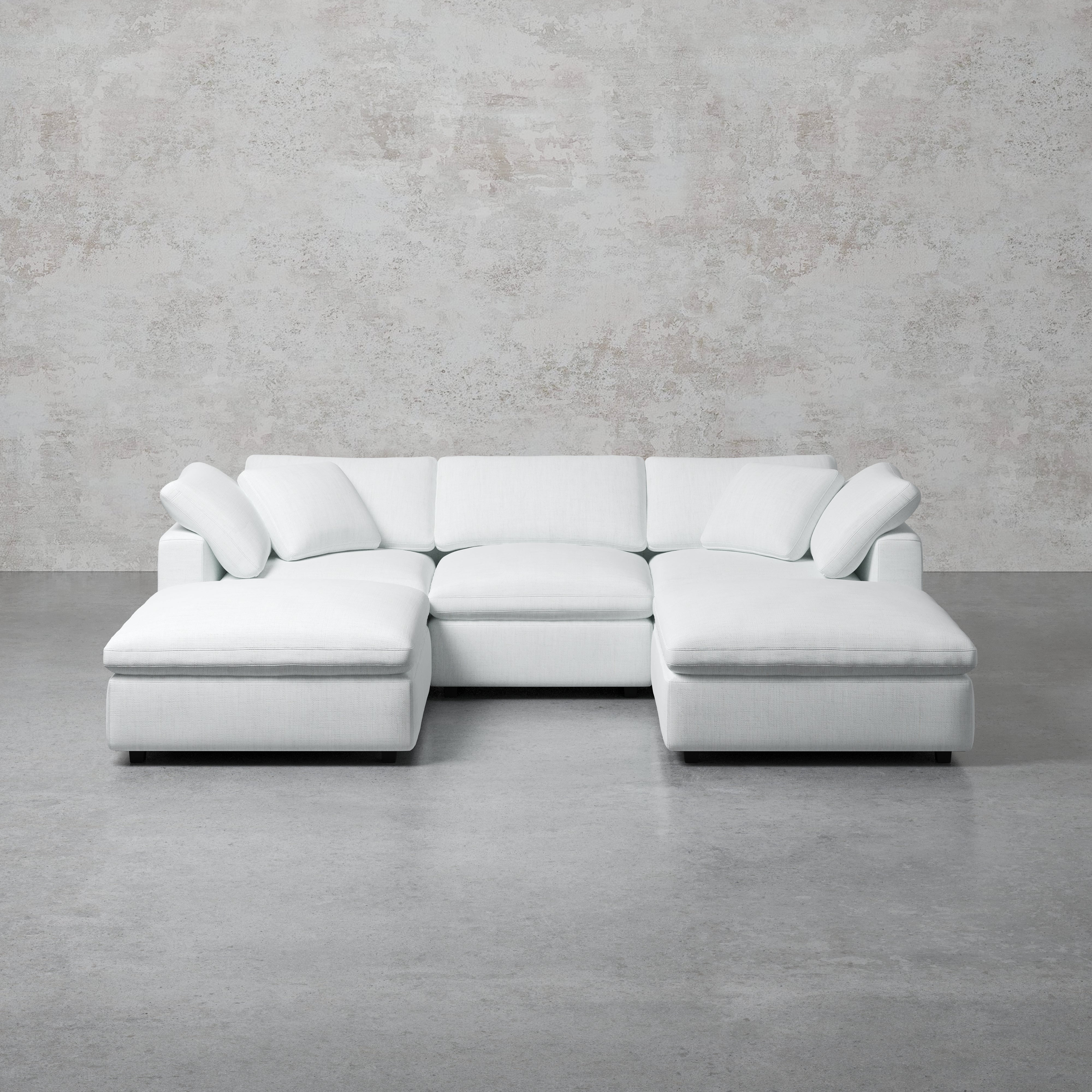 Comfy Modular Sofa - 3-Seater U-Sectional