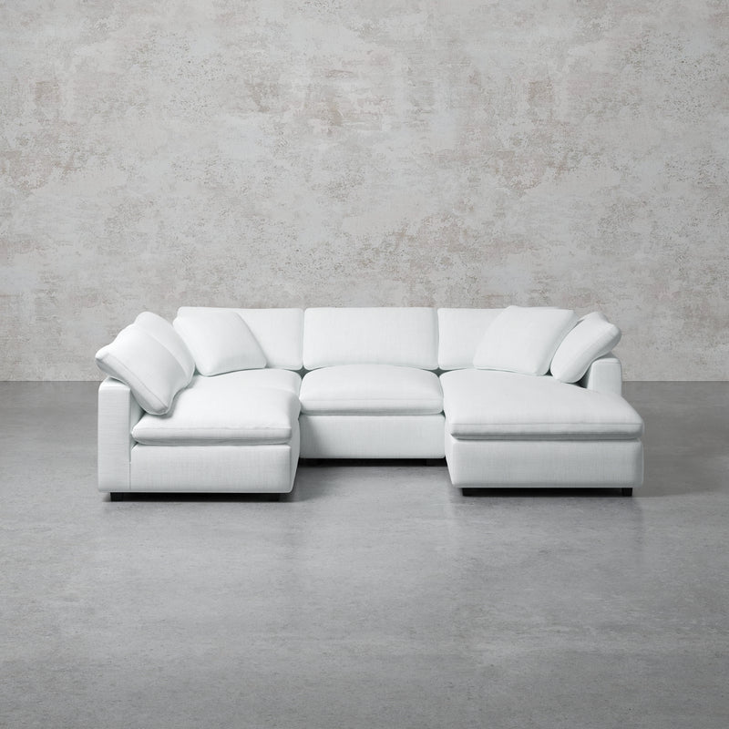 Comfy Modular Sofa - 4-Seater Chaise Sectional - Right Hand Facing
