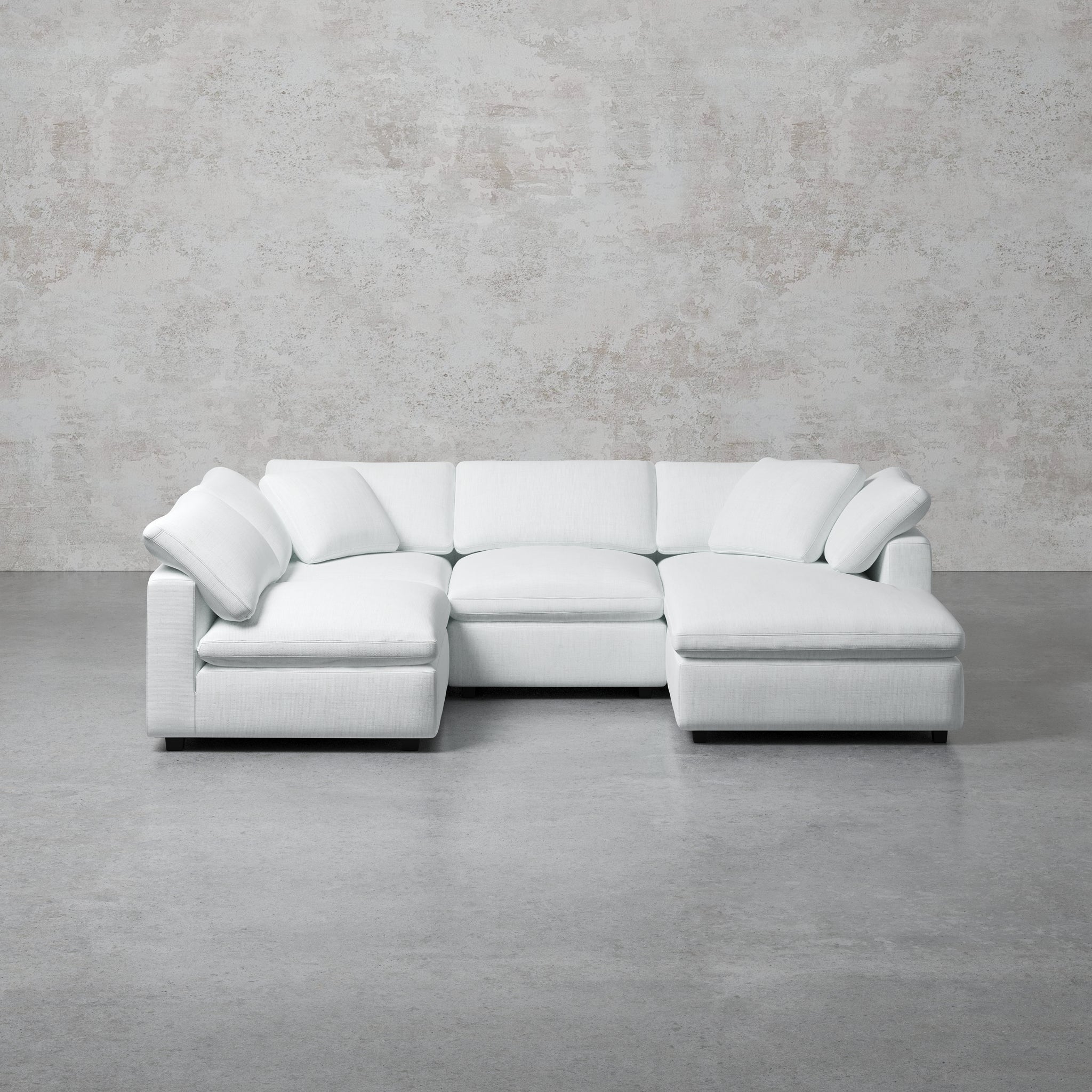 Comfy Modular Sofa - 4-Seater Chaise Sectional - Right Hand Facing