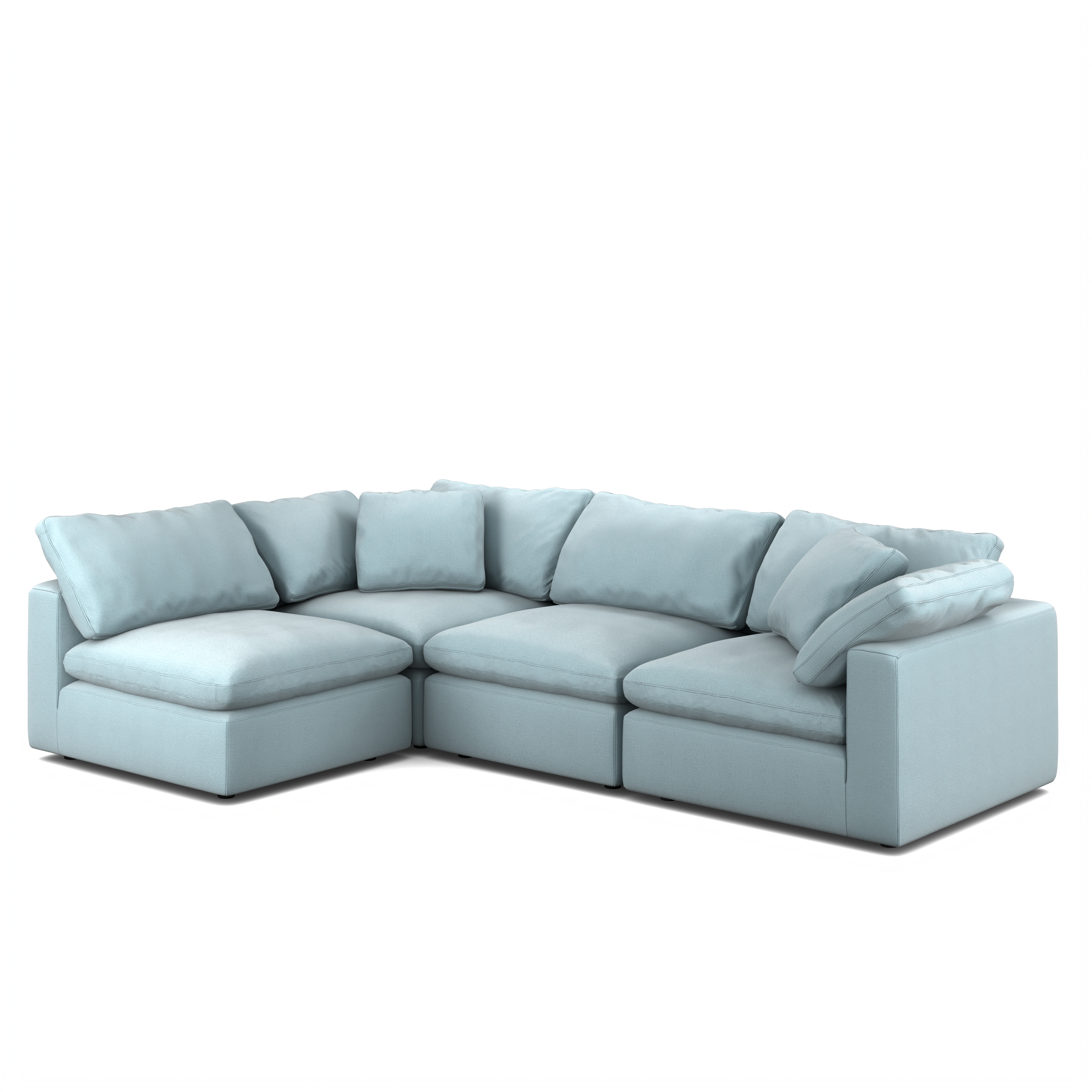 Custom 4-Seater L-Shaped Sectional