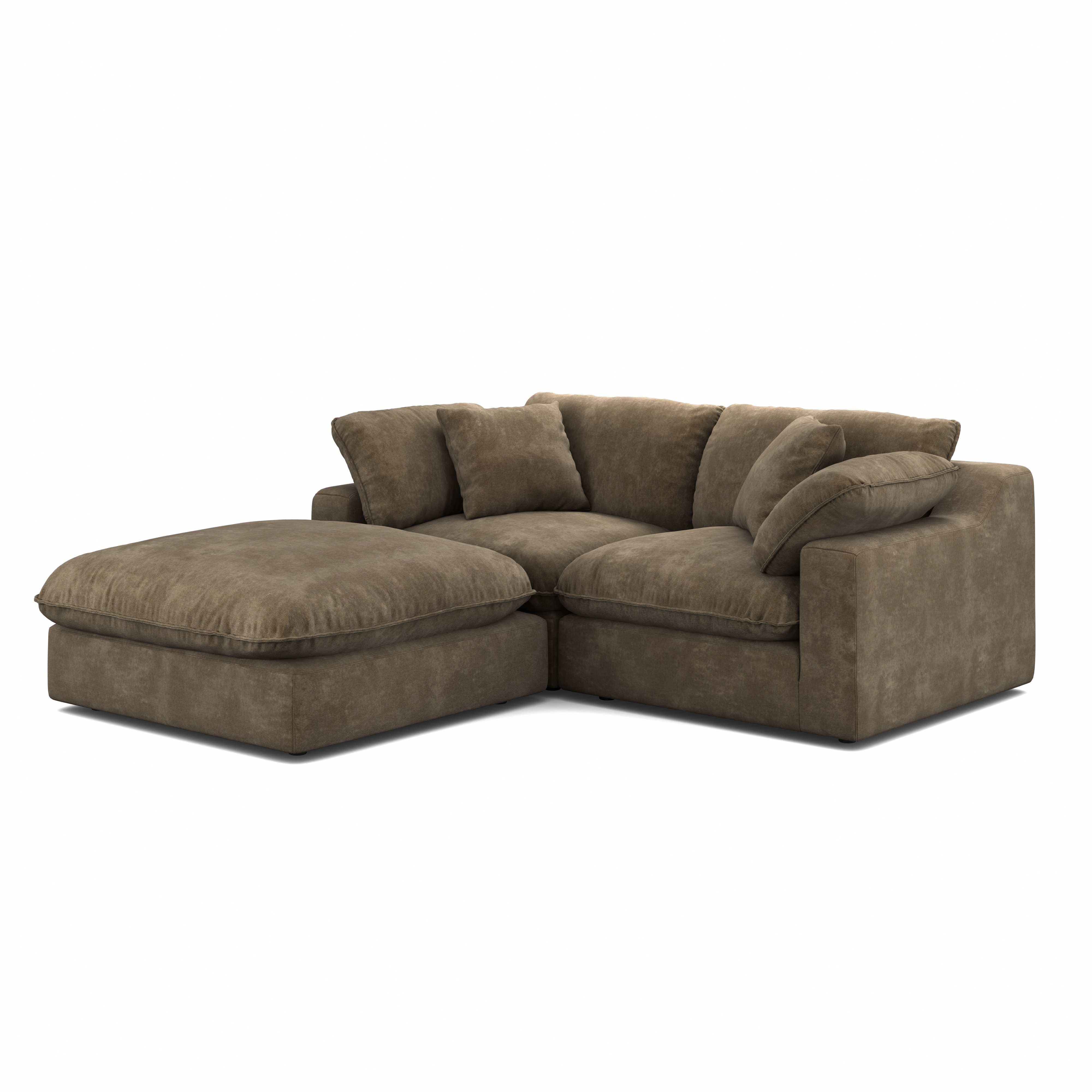 Custom 2-Seater & Ottoman Sofa